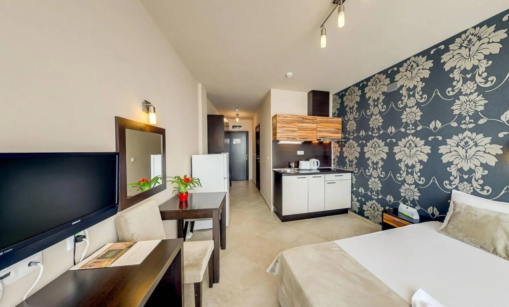 Bed in Briz Beach Apartments