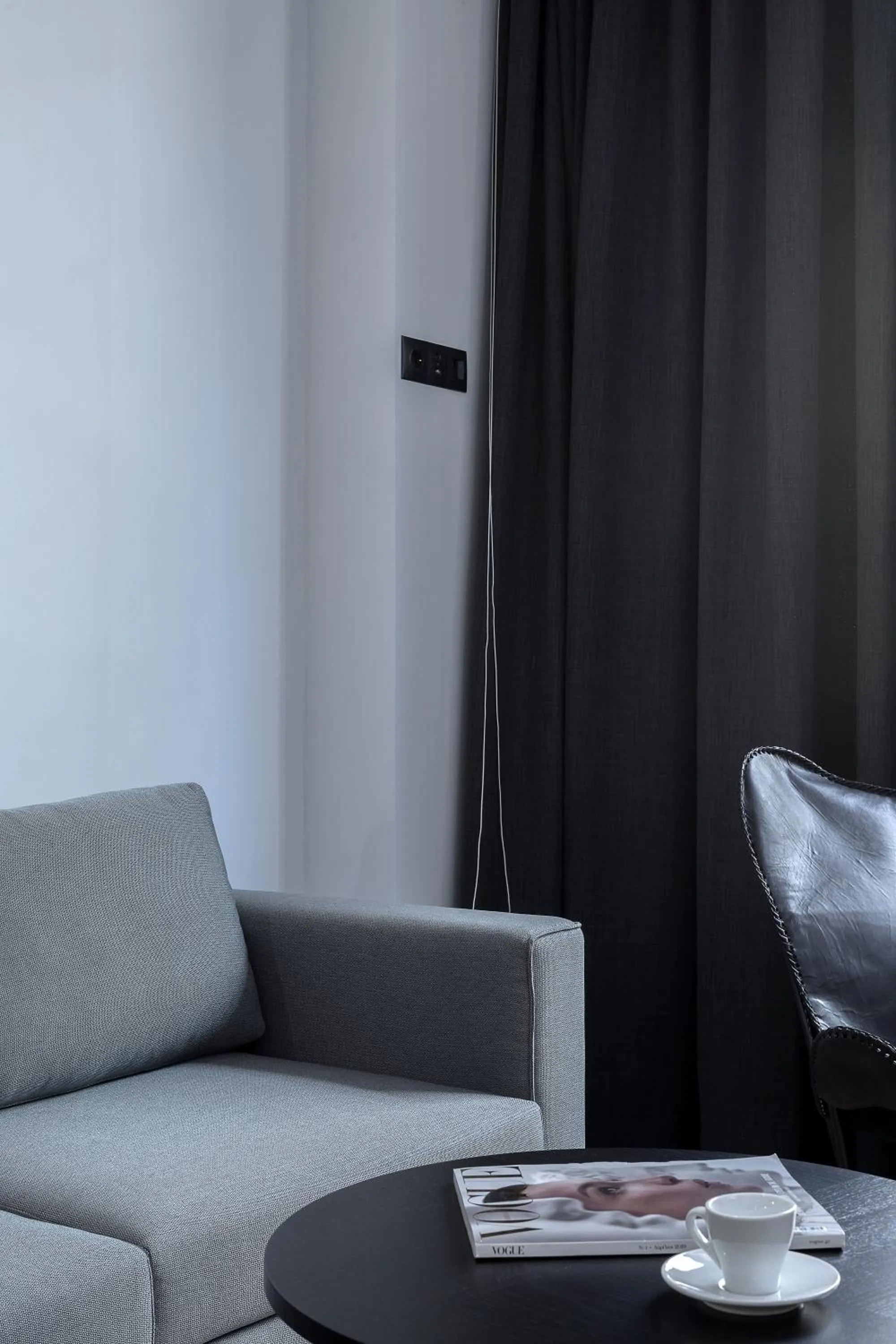 Living room in Philosofia Athens Suites