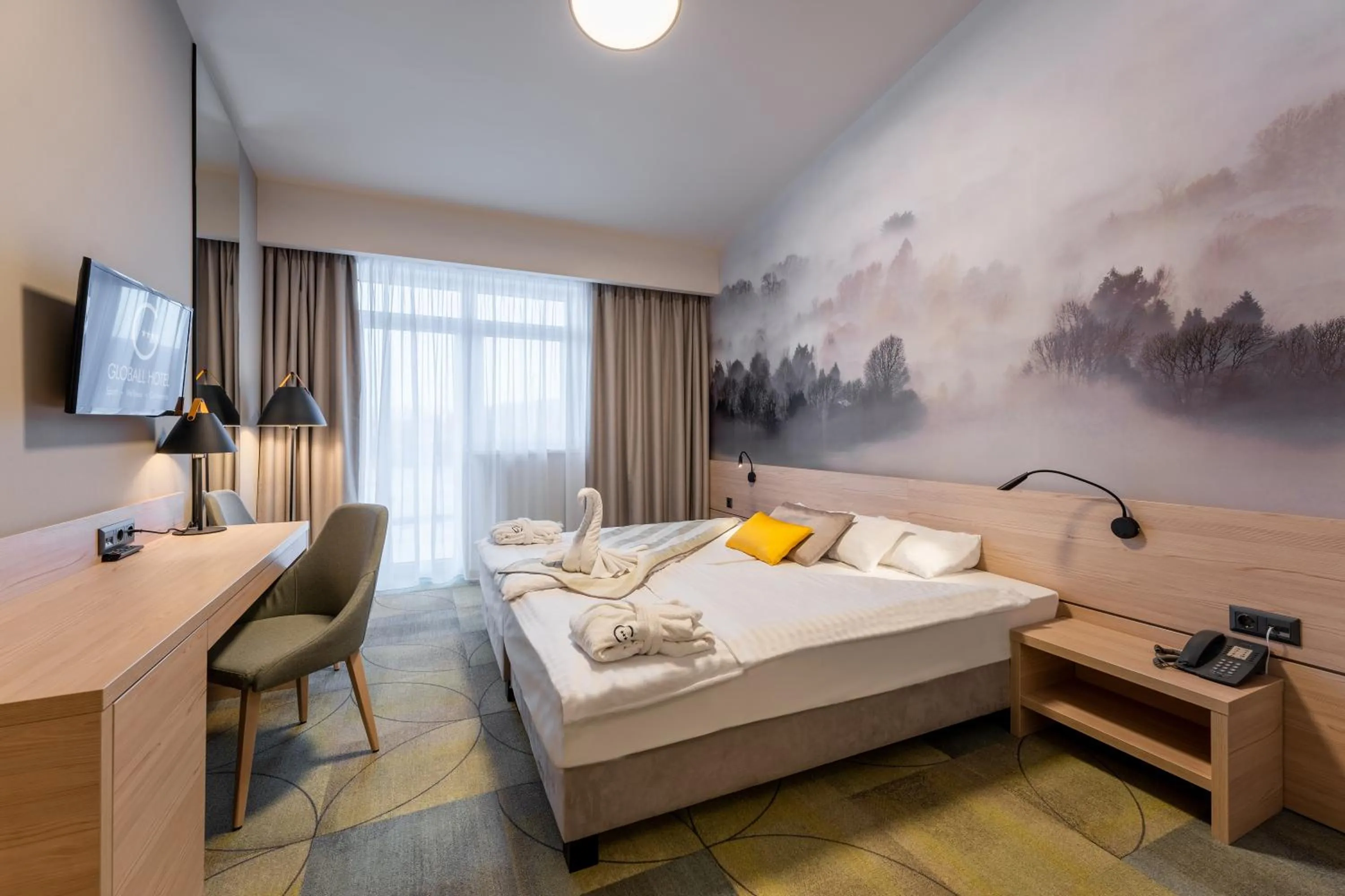 Photo of the whole room, Bed in Globall Hotel