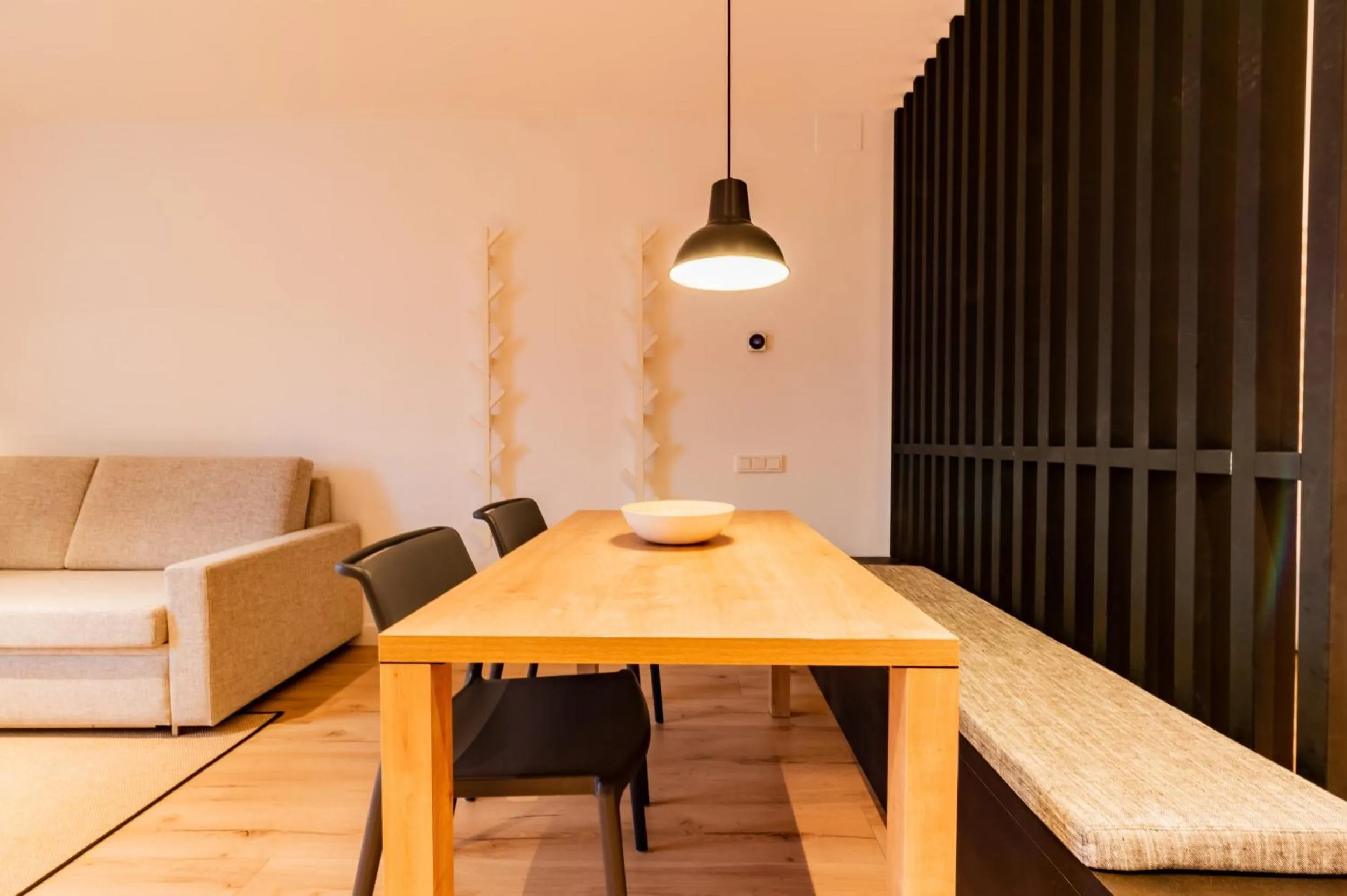 Living room in Port Plaza Apartments