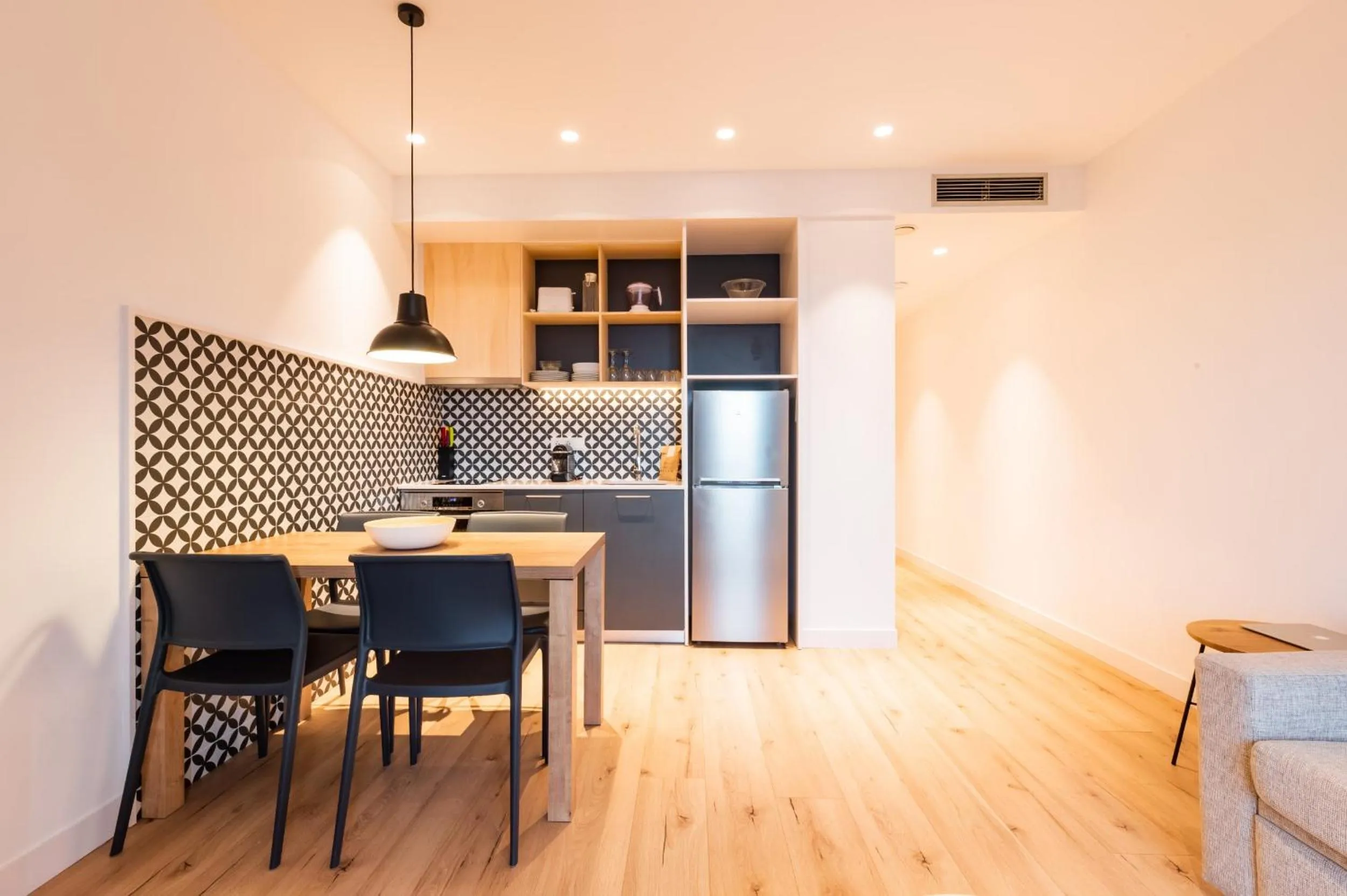 kitchen in Port Plaza Apartments