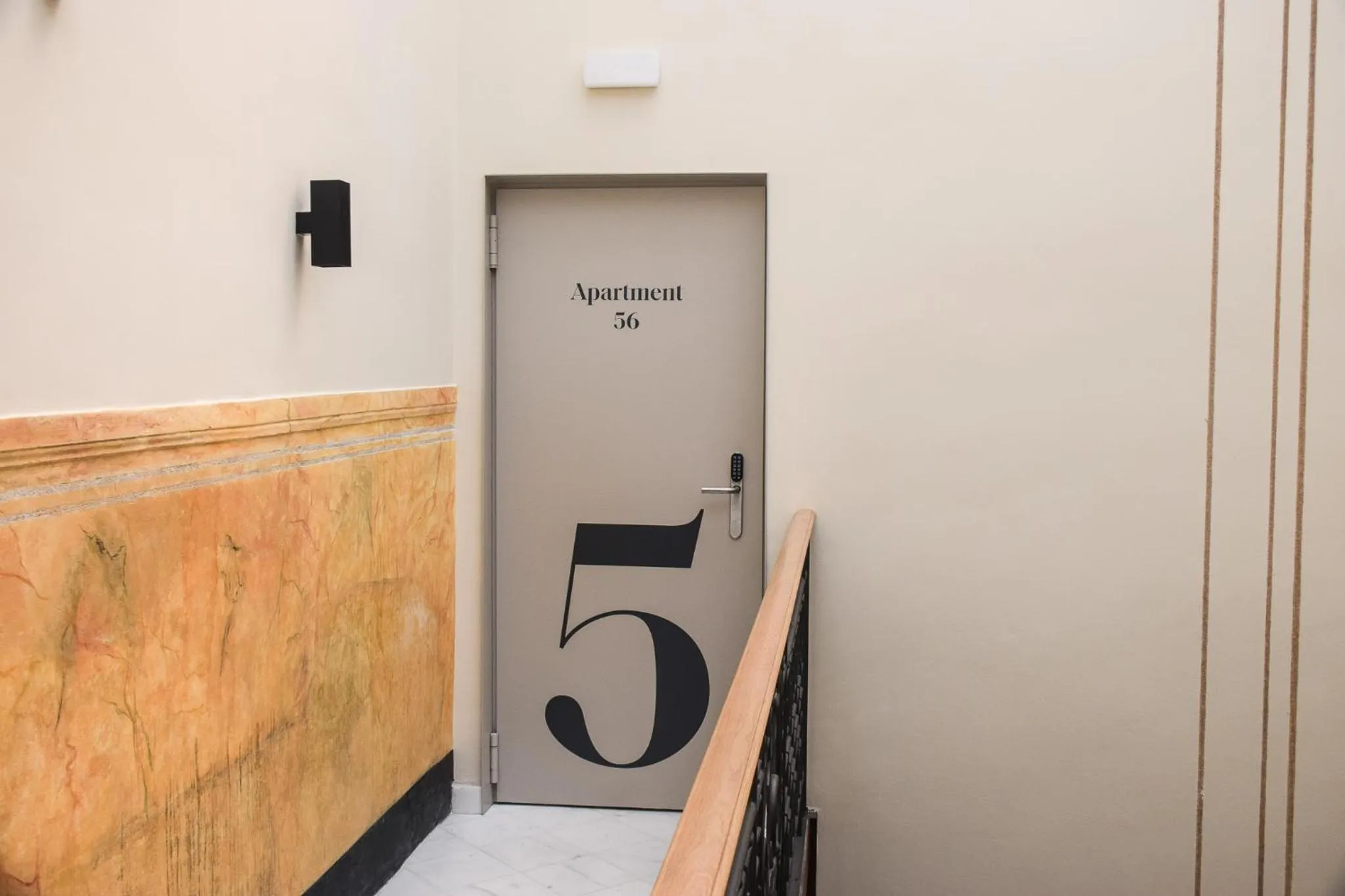 Decorative detail in Port Plaza Apartments