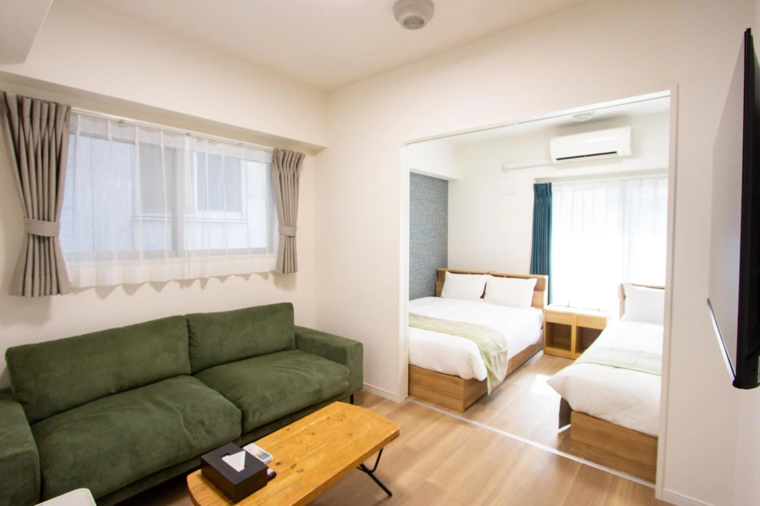 Photo of the whole room, Bed in Hotel Ritza HAKATA