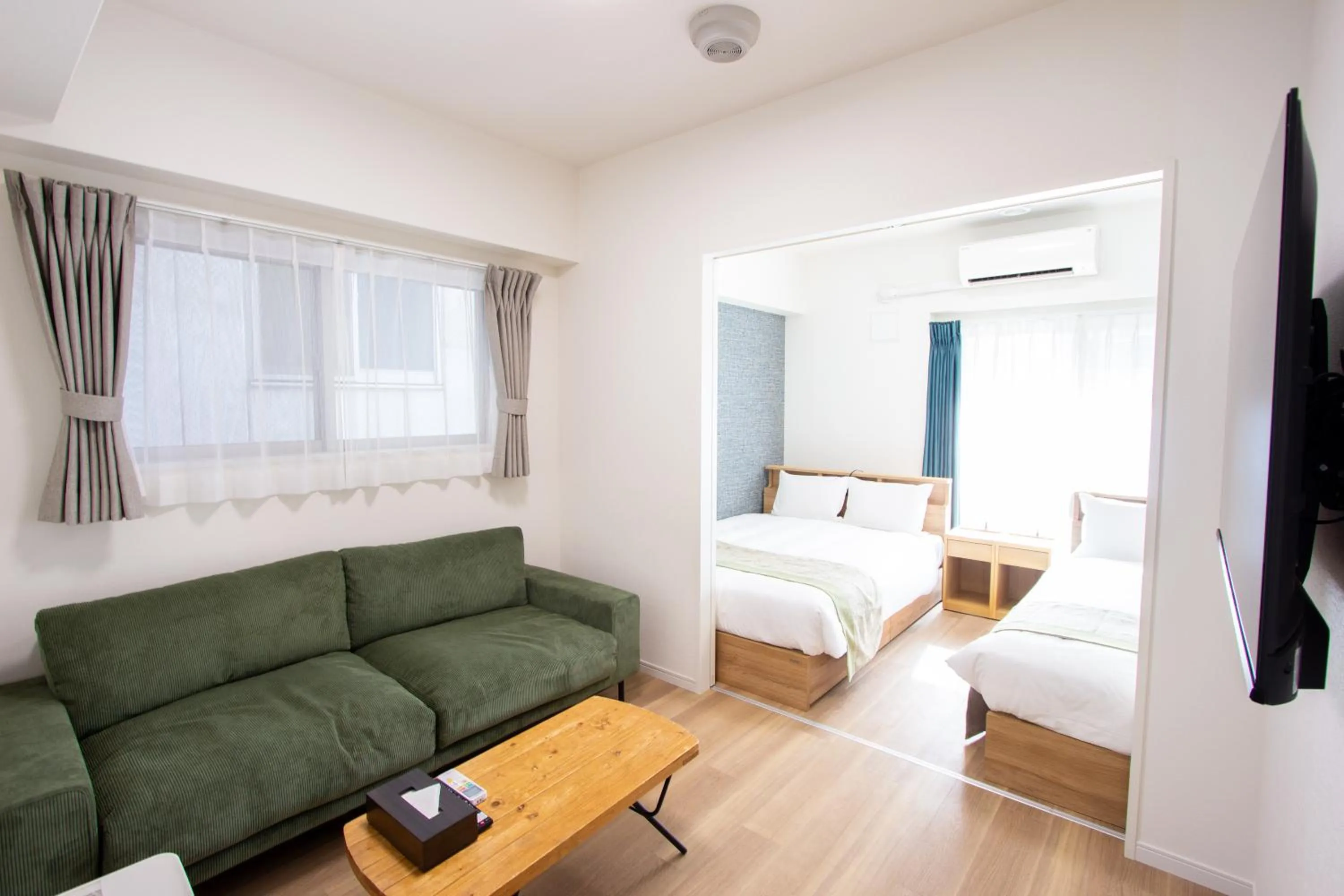 Photo of the whole room, Bed in Hotel Ritza HAKATA