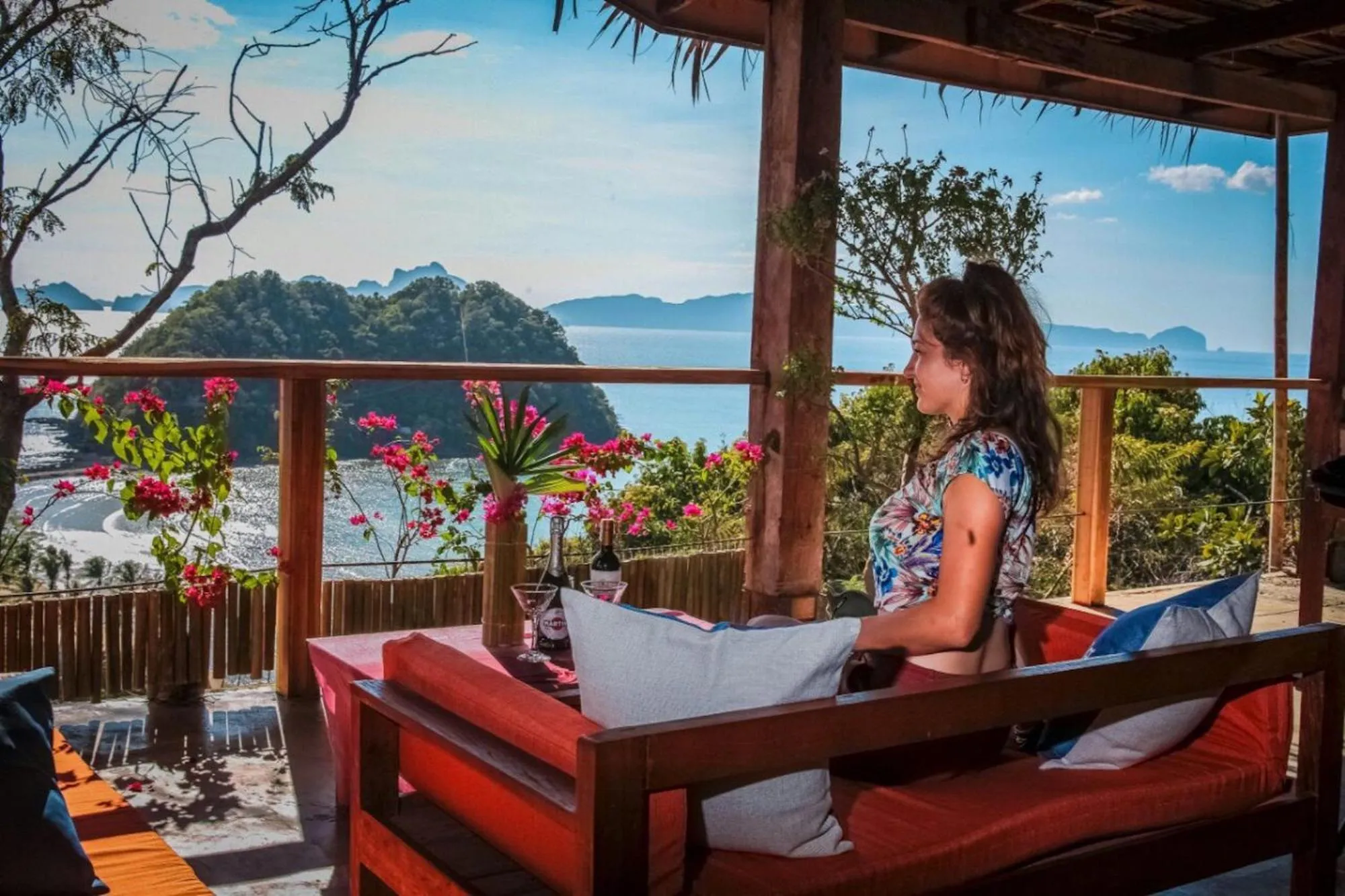 Balcony/Terrace in Lexias Hostel and Workspace - El Nido