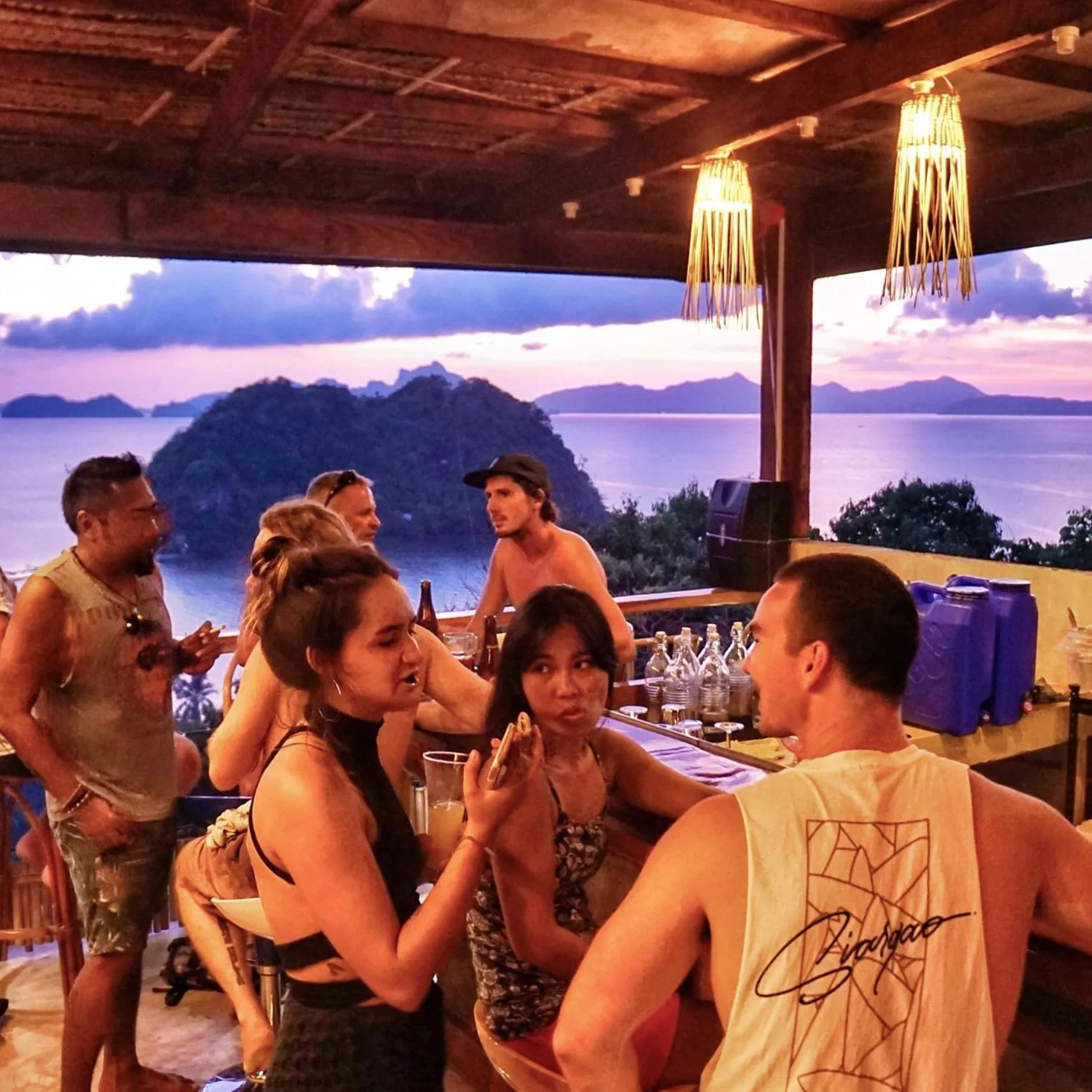 Balcony/Terrace in Lexias Hostel and Workspace - El Nido