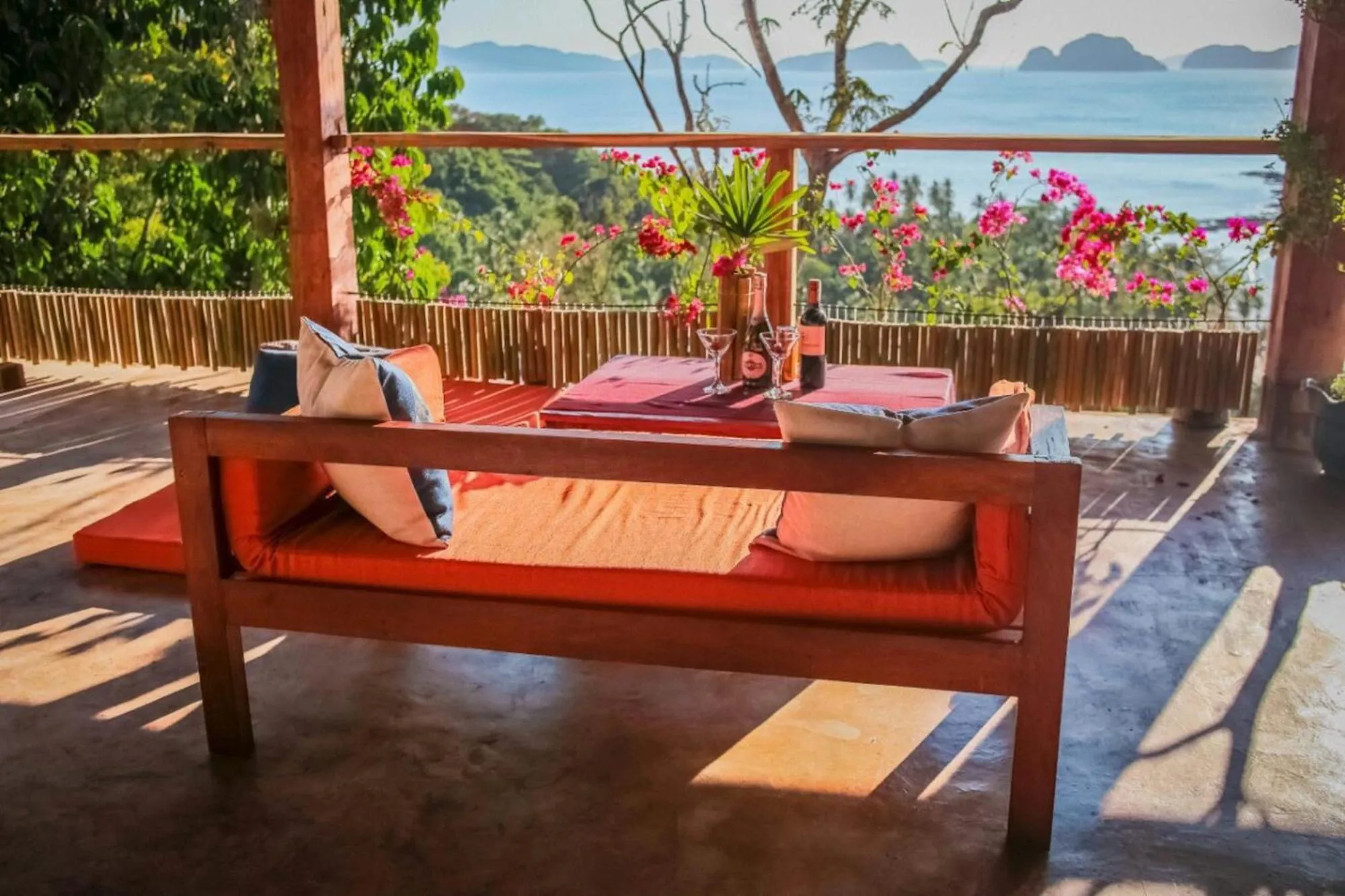 Balcony/Terrace in Lexias Hostel and Workspace - El Nido