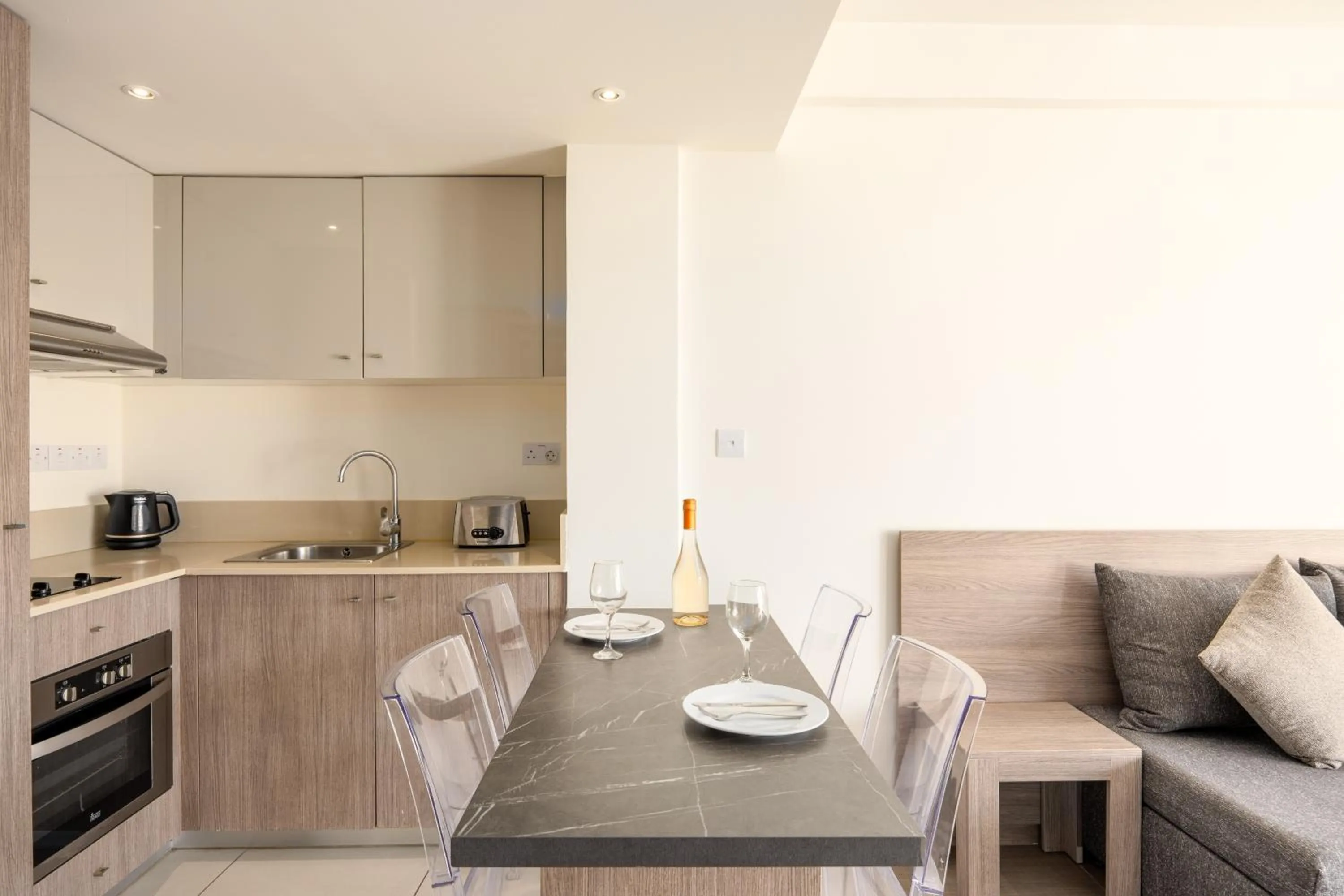 Kitchen or kitchenette in Melpo Antia Hotel & Suites