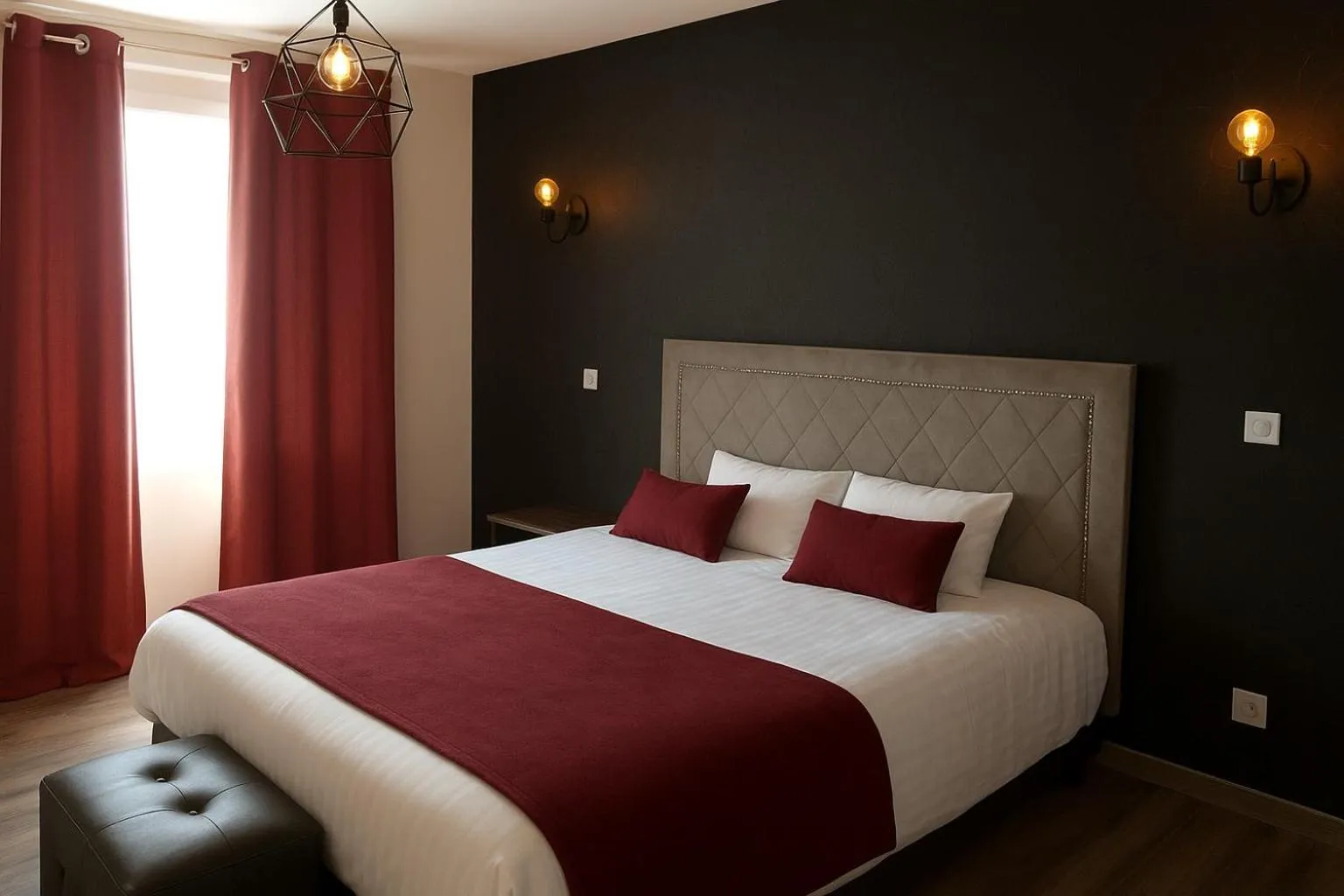 Bed in Hôtel L'ange de la vallée