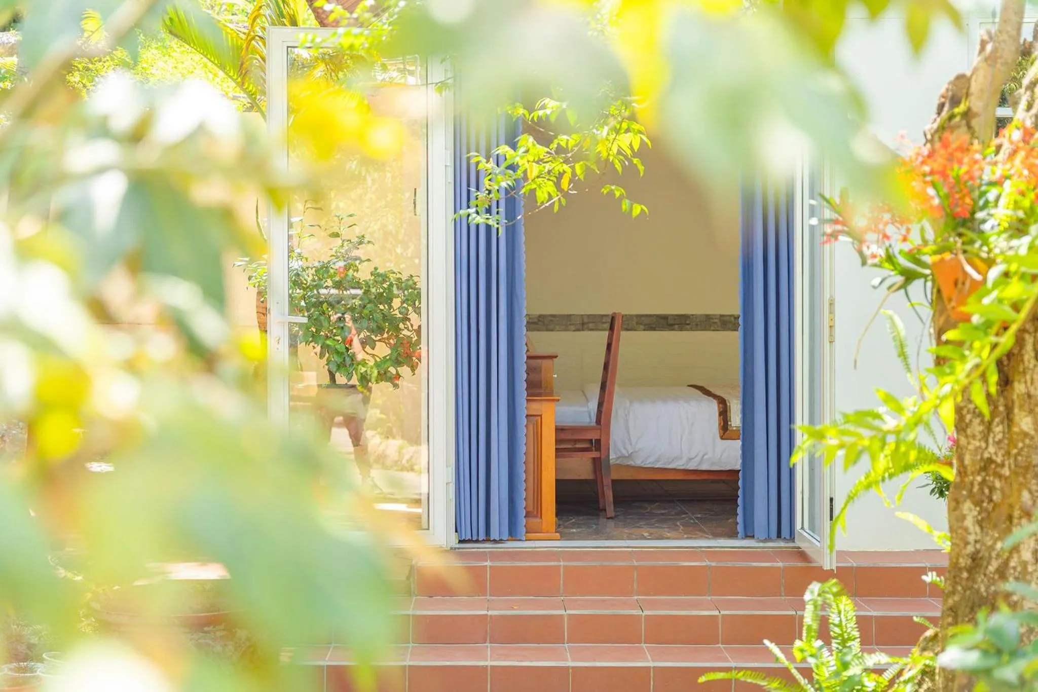 Patio in Dieu Thong Hotel