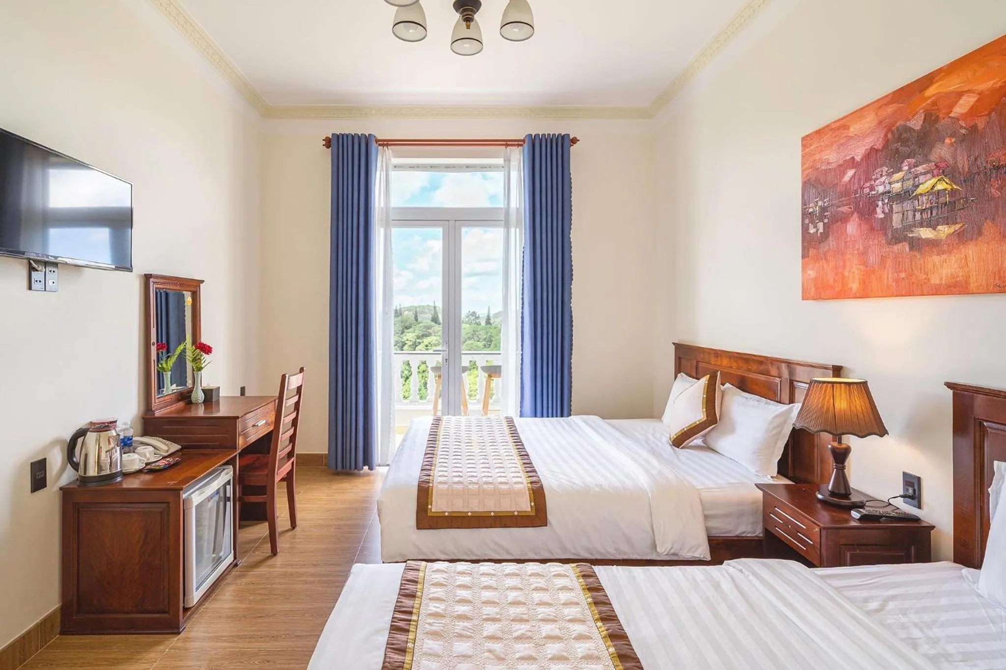 Bed in Dieu Thong Hotel