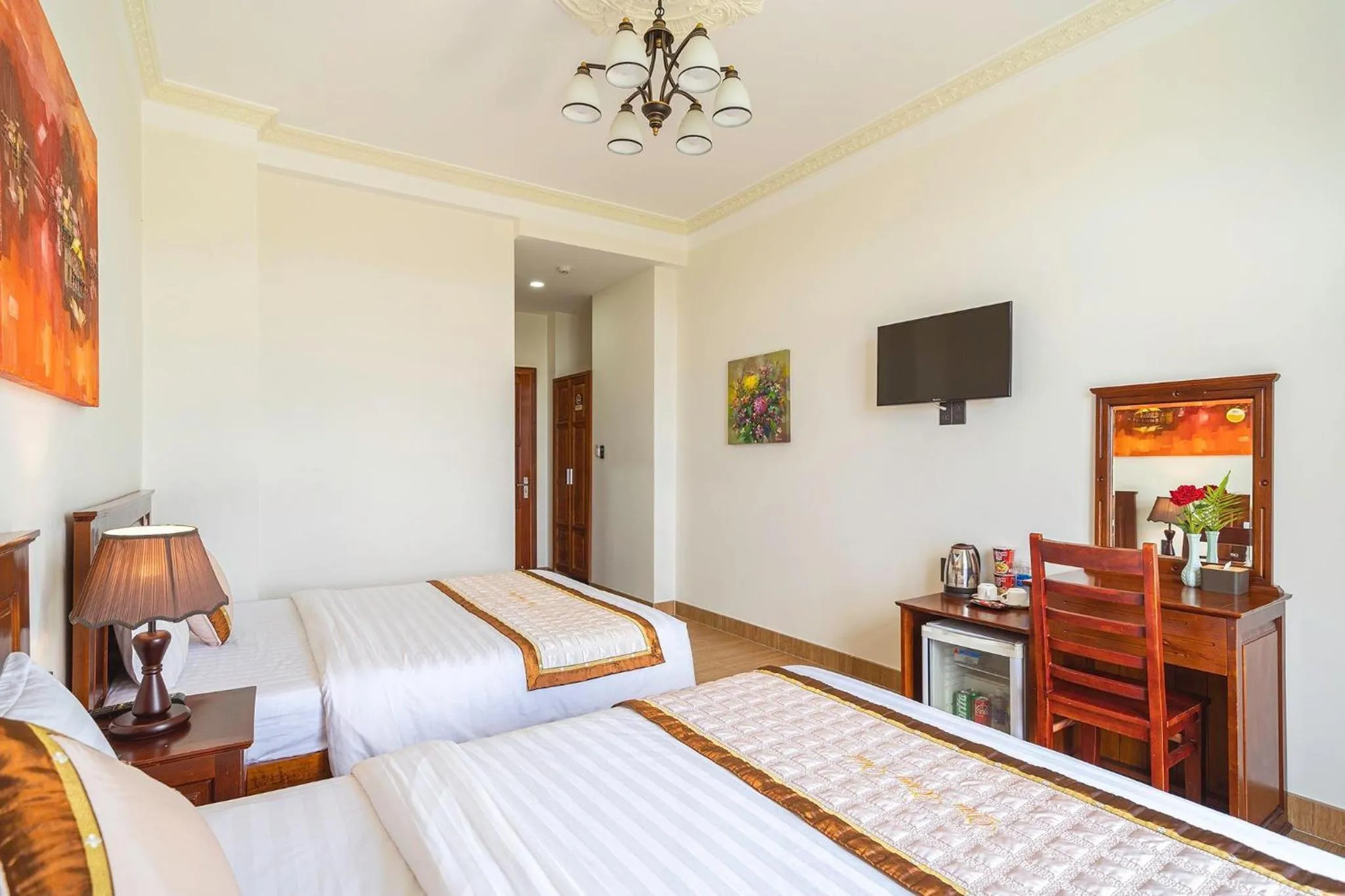 Bed in Dieu Thong Hotel