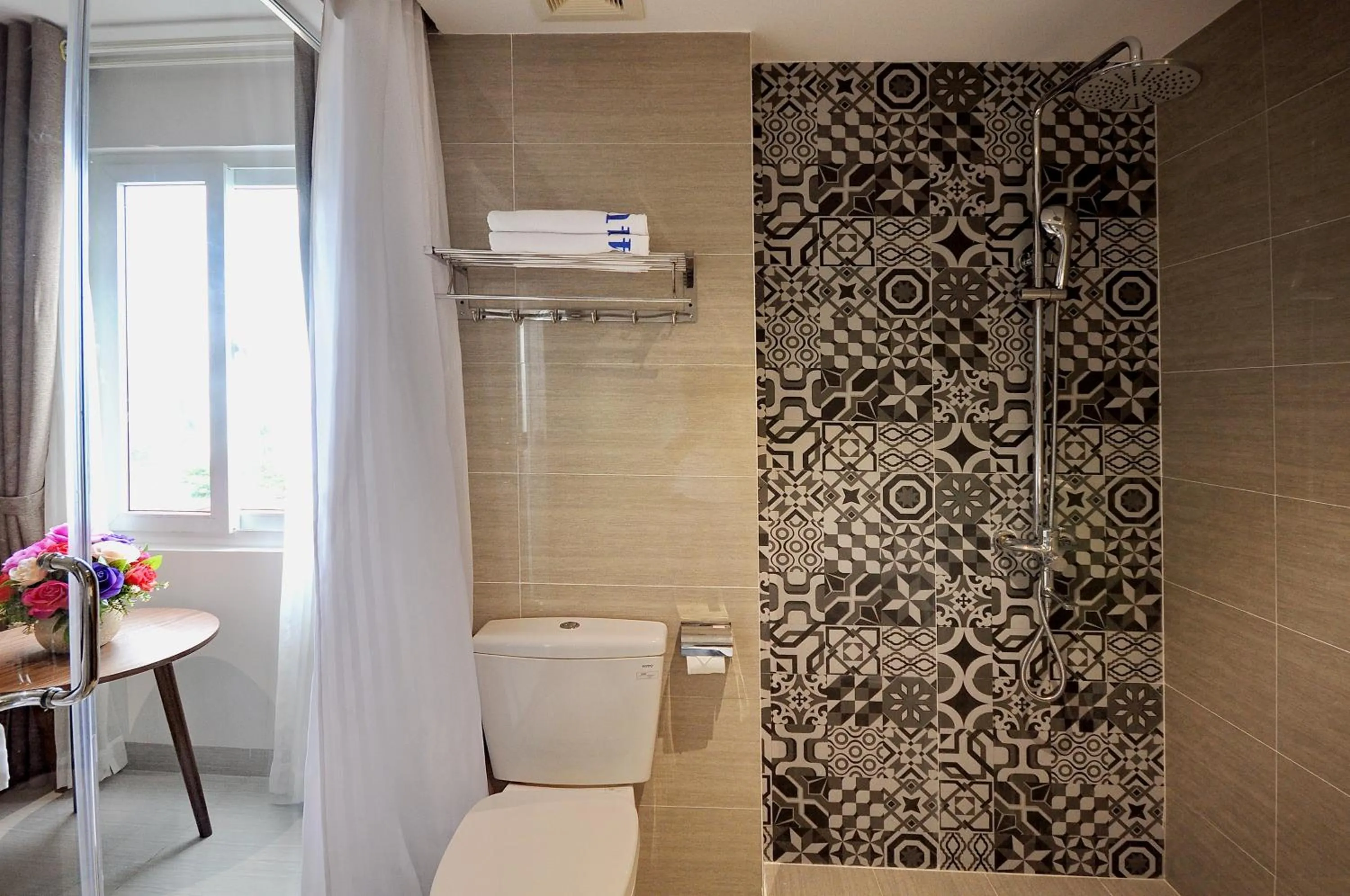 Shower in For You Hotel