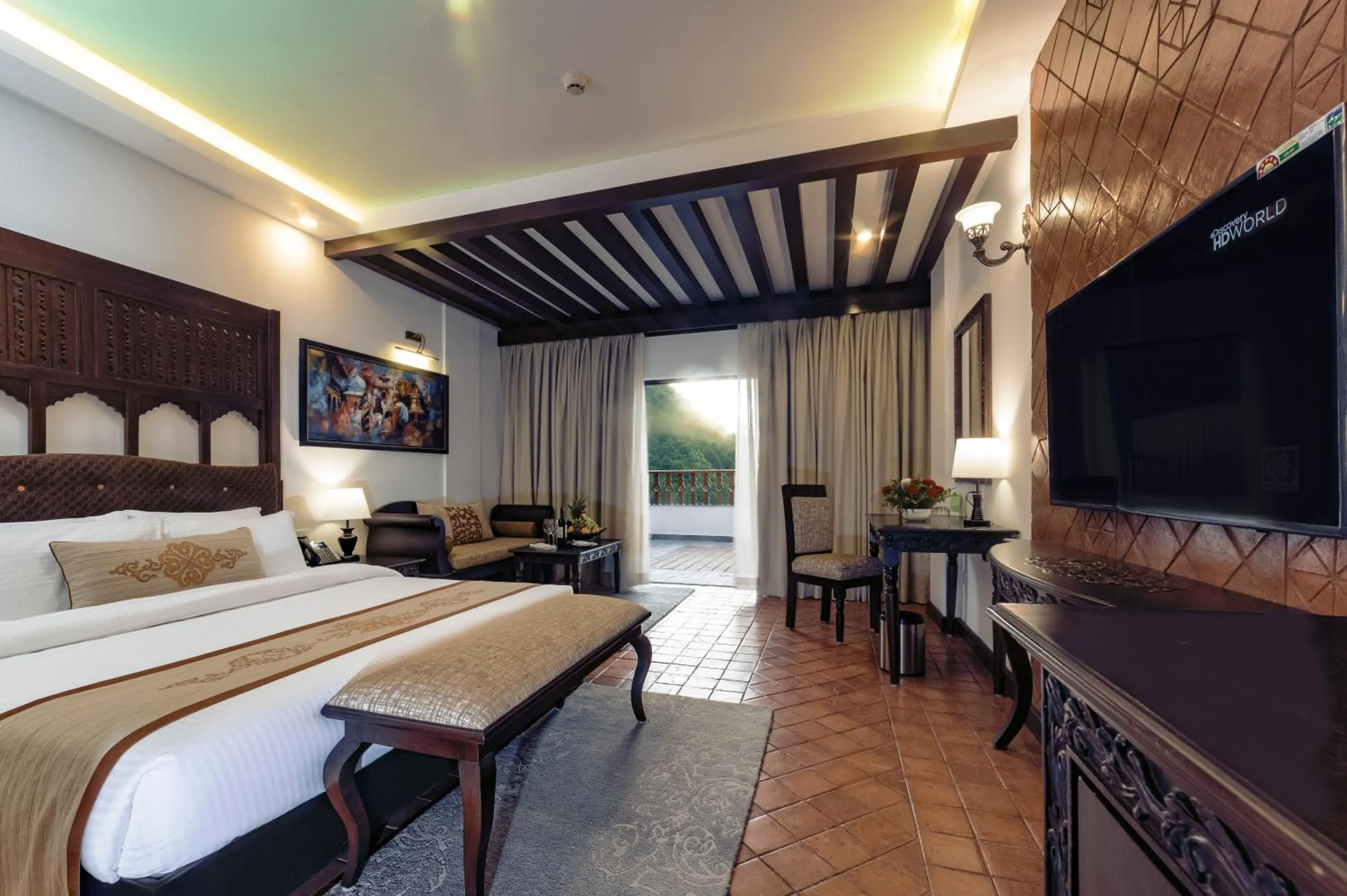 Bed in Chandragiri Hills Resort Kathmandu-Luxury in the Clouds