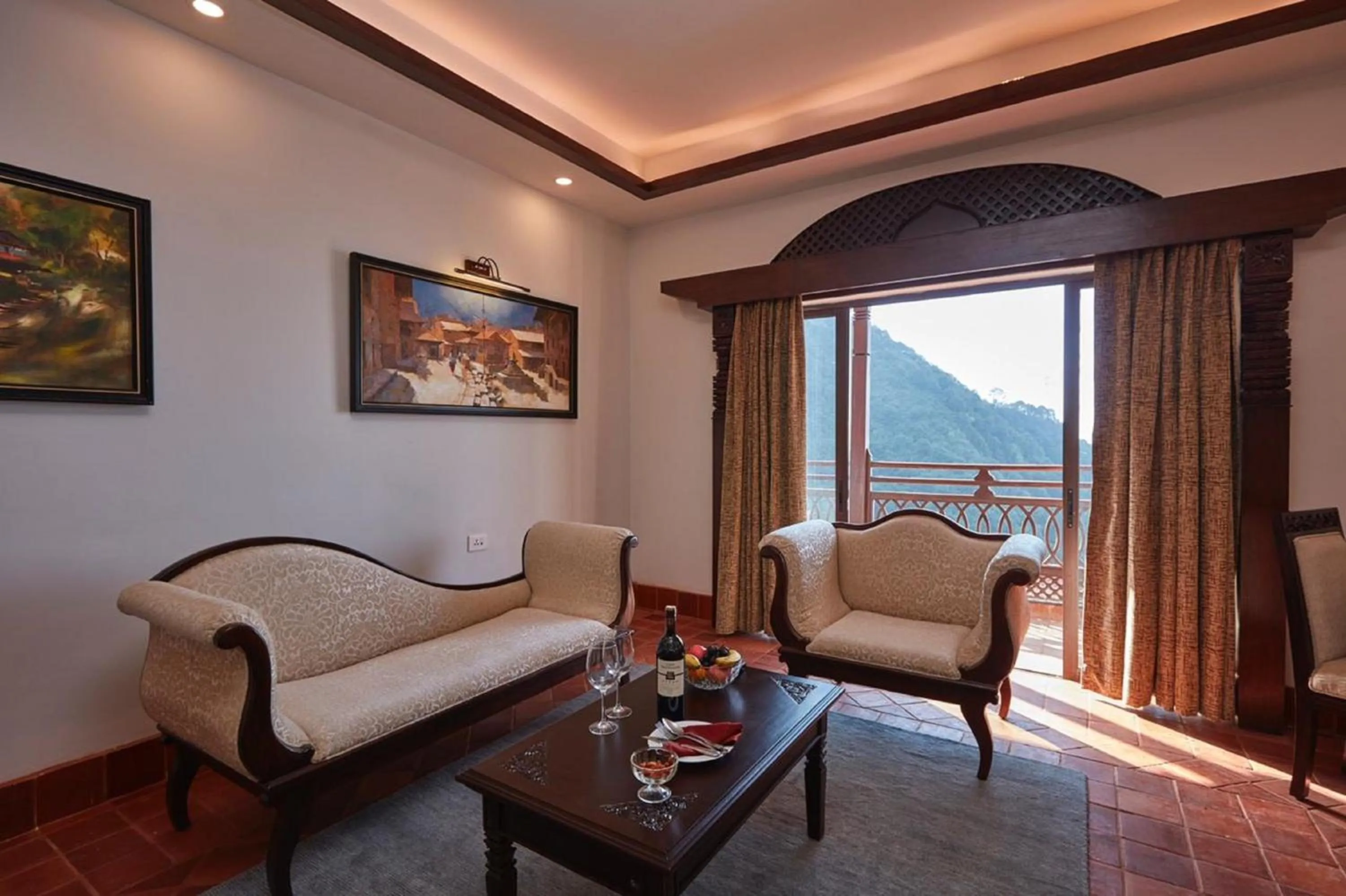 View (from property/room) in Chandragiri Hills Resort Kathmandu-Luxury in the Clouds