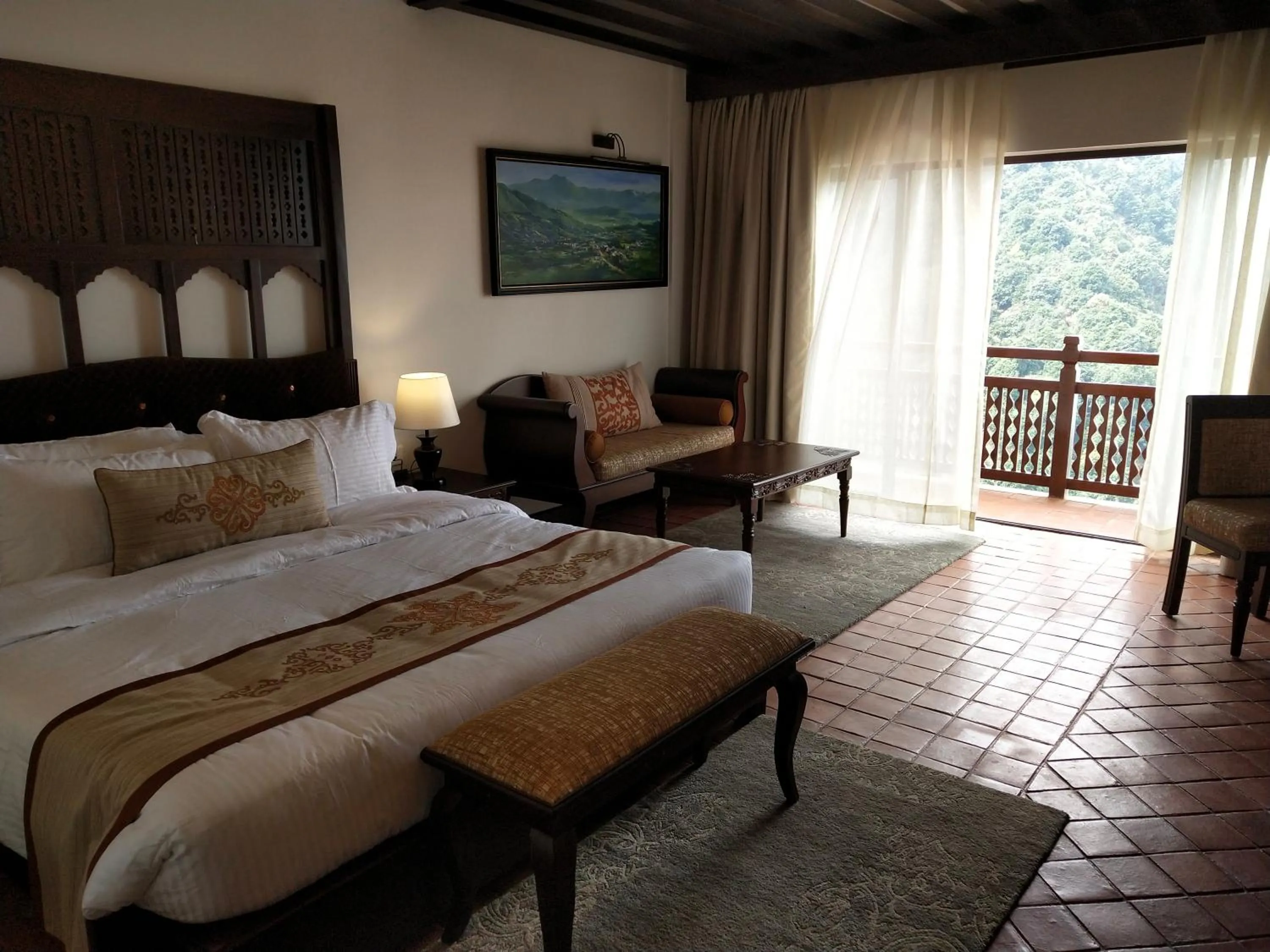 Bed in Chandragiri Hills Resort Kathmandu-Luxury in the Clouds