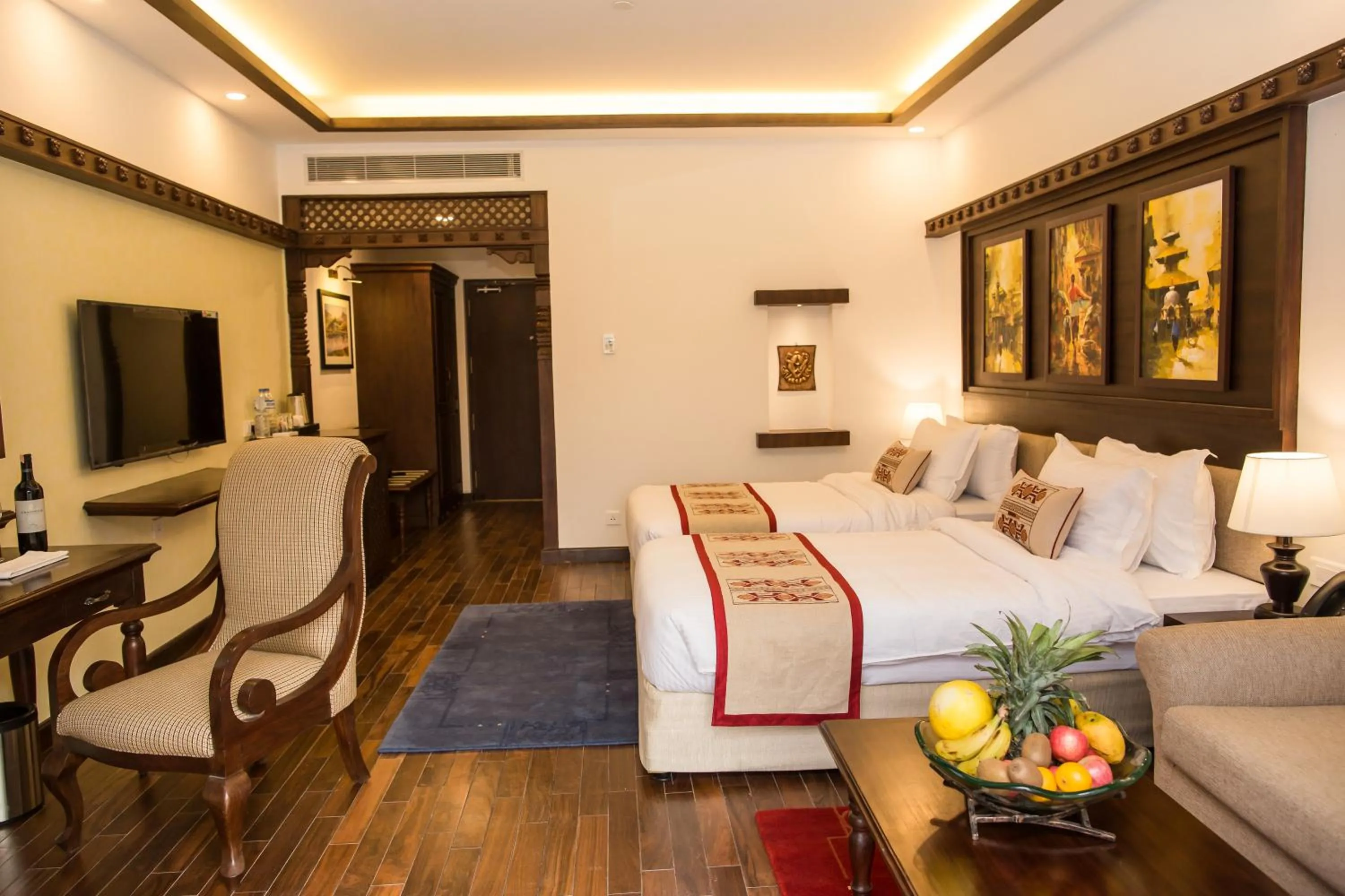 Communal lounge/ TV room in Chandragiri Hills Resort Kathmandu-Luxury in the Clouds