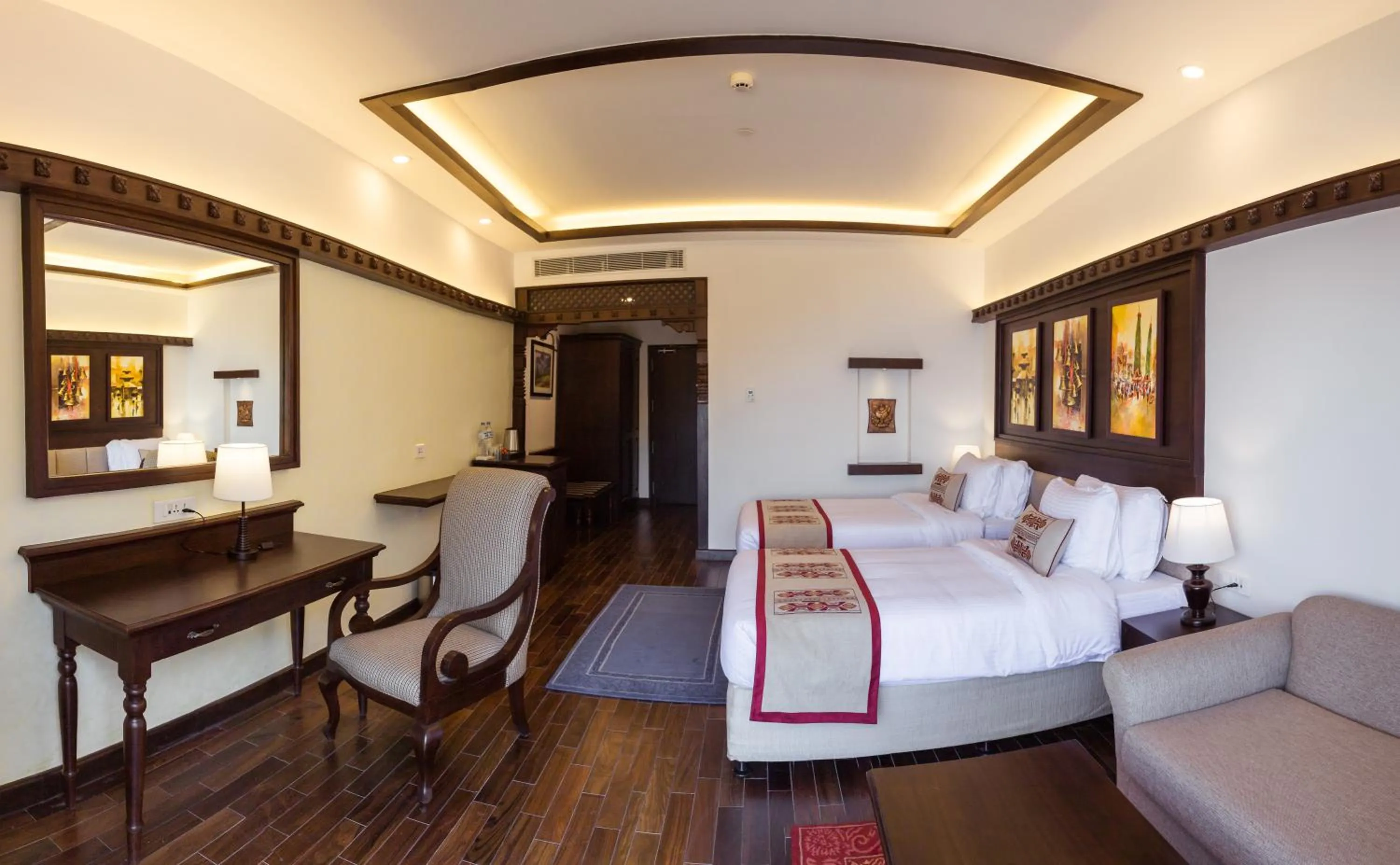 Bed in Chandragiri Hills Resort Kathmandu-Luxury in the Clouds