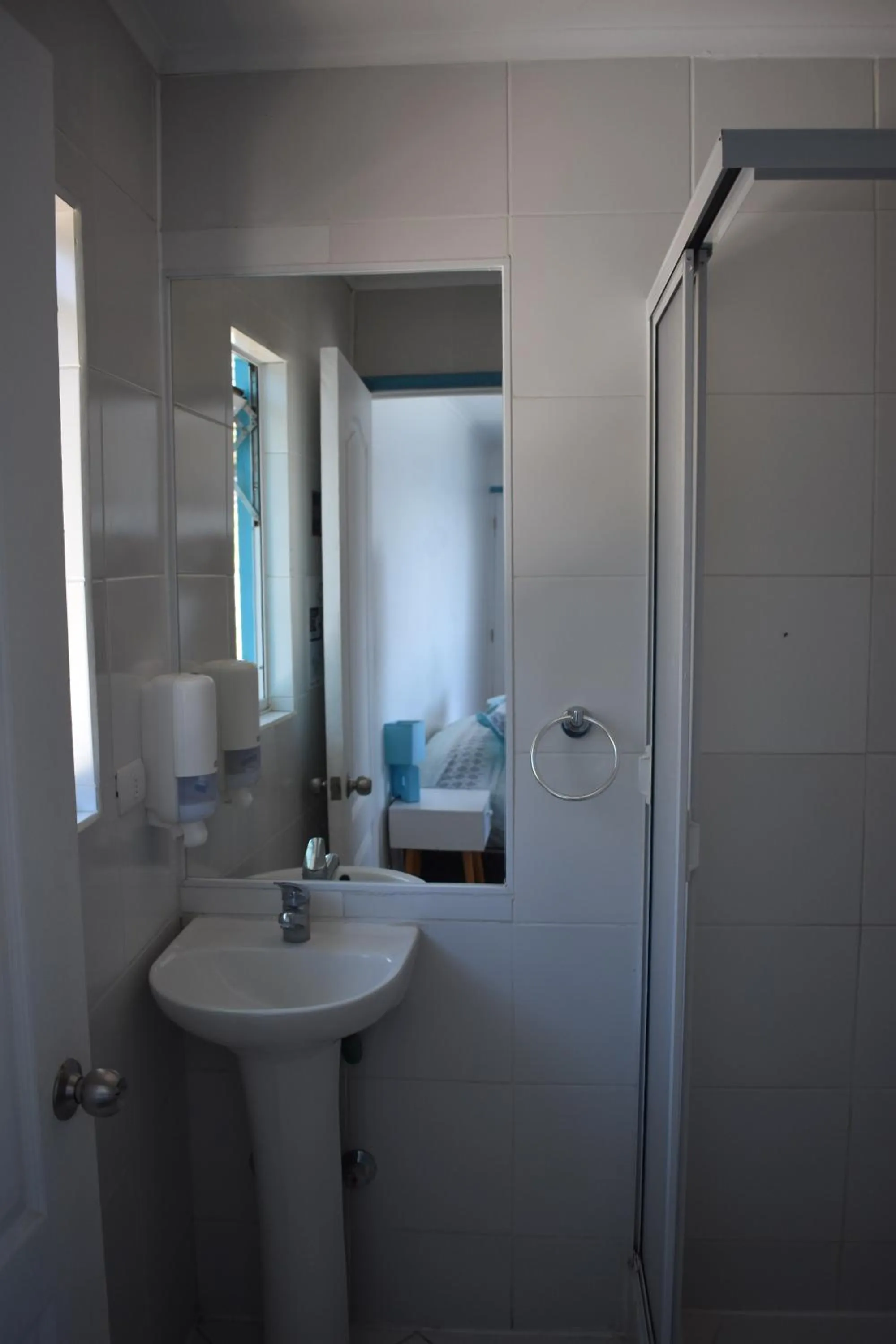 Shower in Bahía Luz Hostal