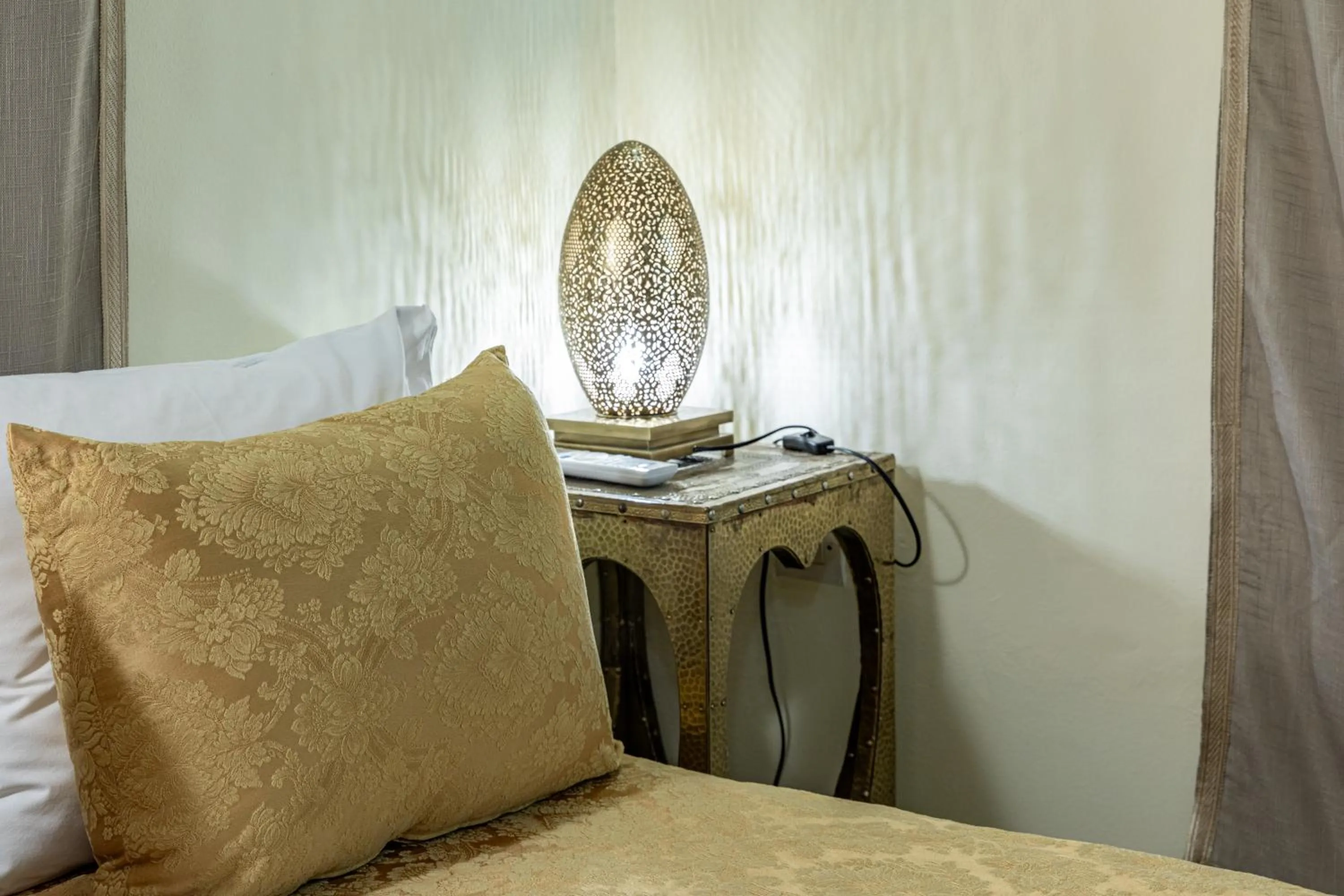 Decorative detail, Bed in Riad du Ciel Marrakech