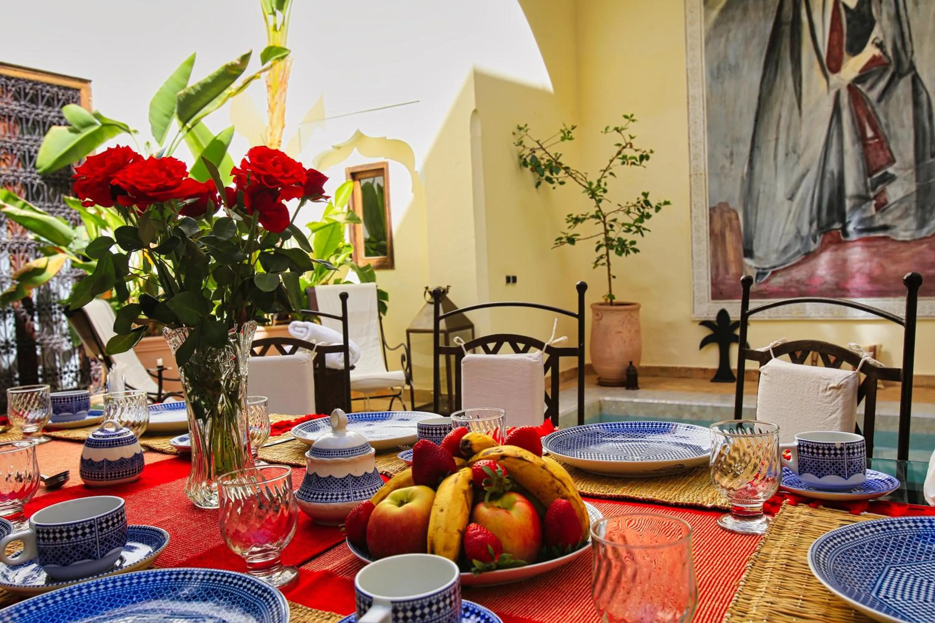 Breakfast in Riad du Ciel Marrakech