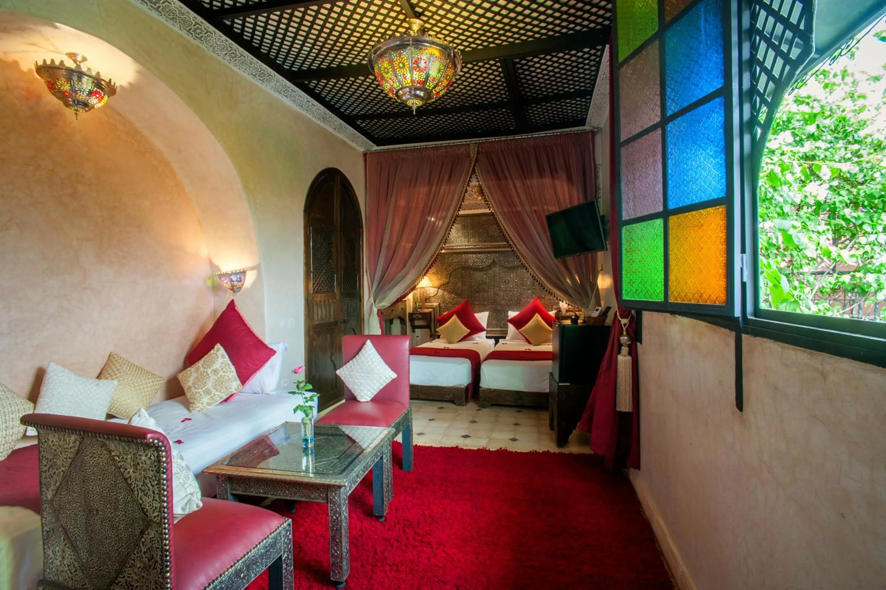 Bed in Riad Anabel