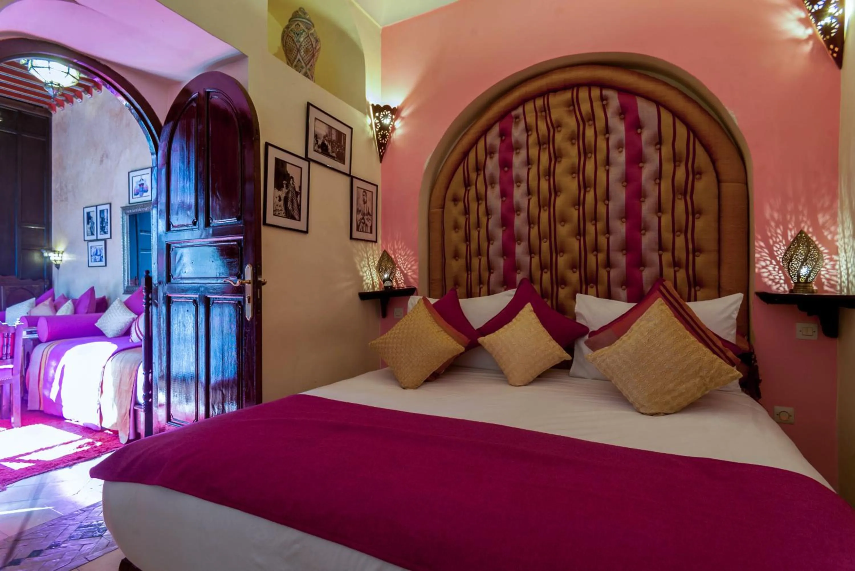 Bed in Riad Anabel