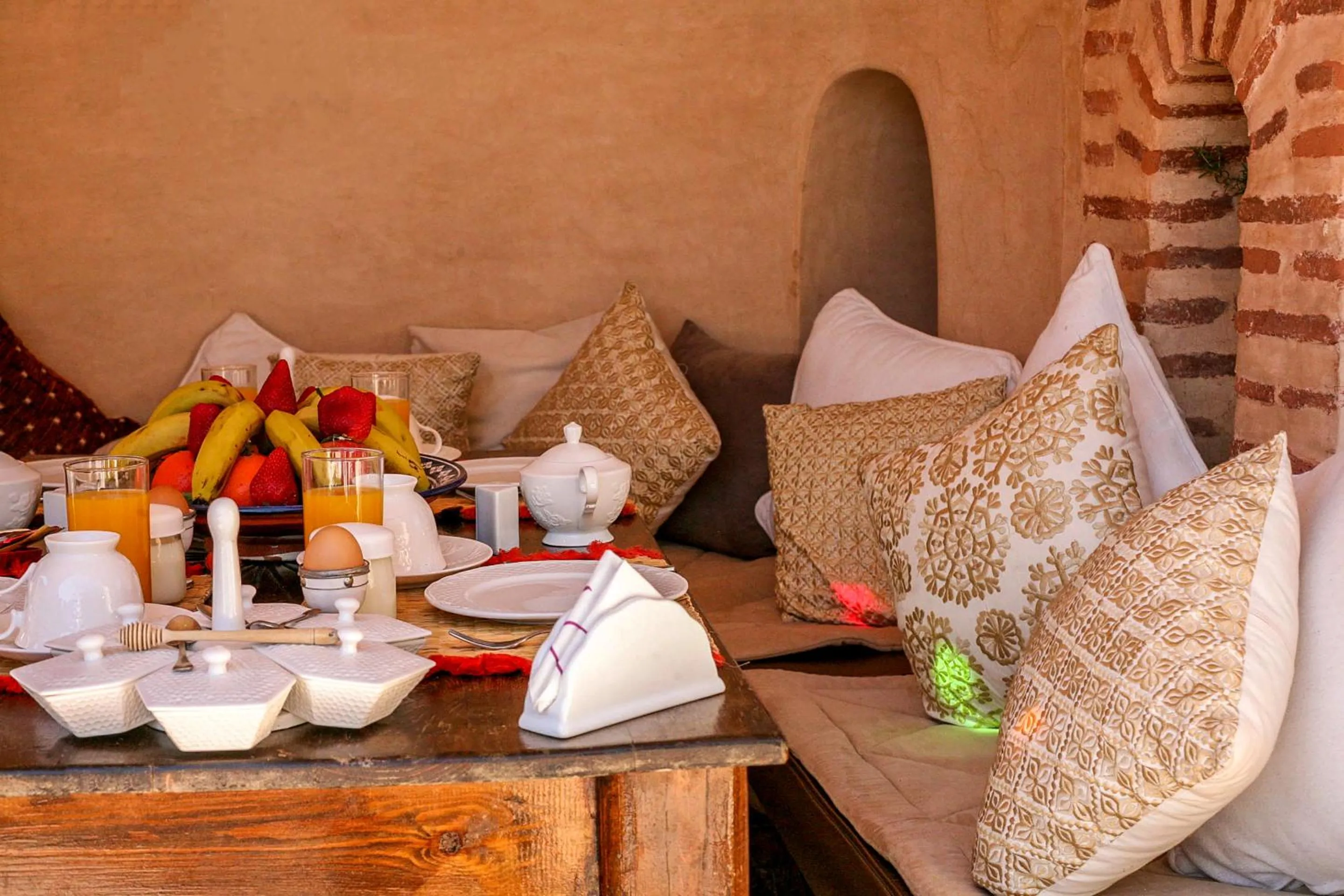Dining area in Riad Anabel