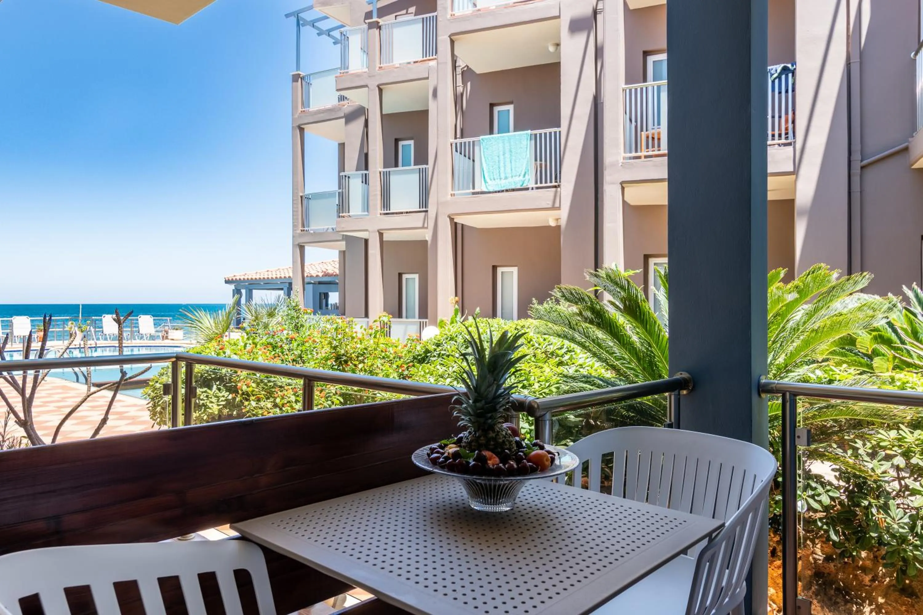 Balcony/Terrace in Girogiali beach hotel - Adults only