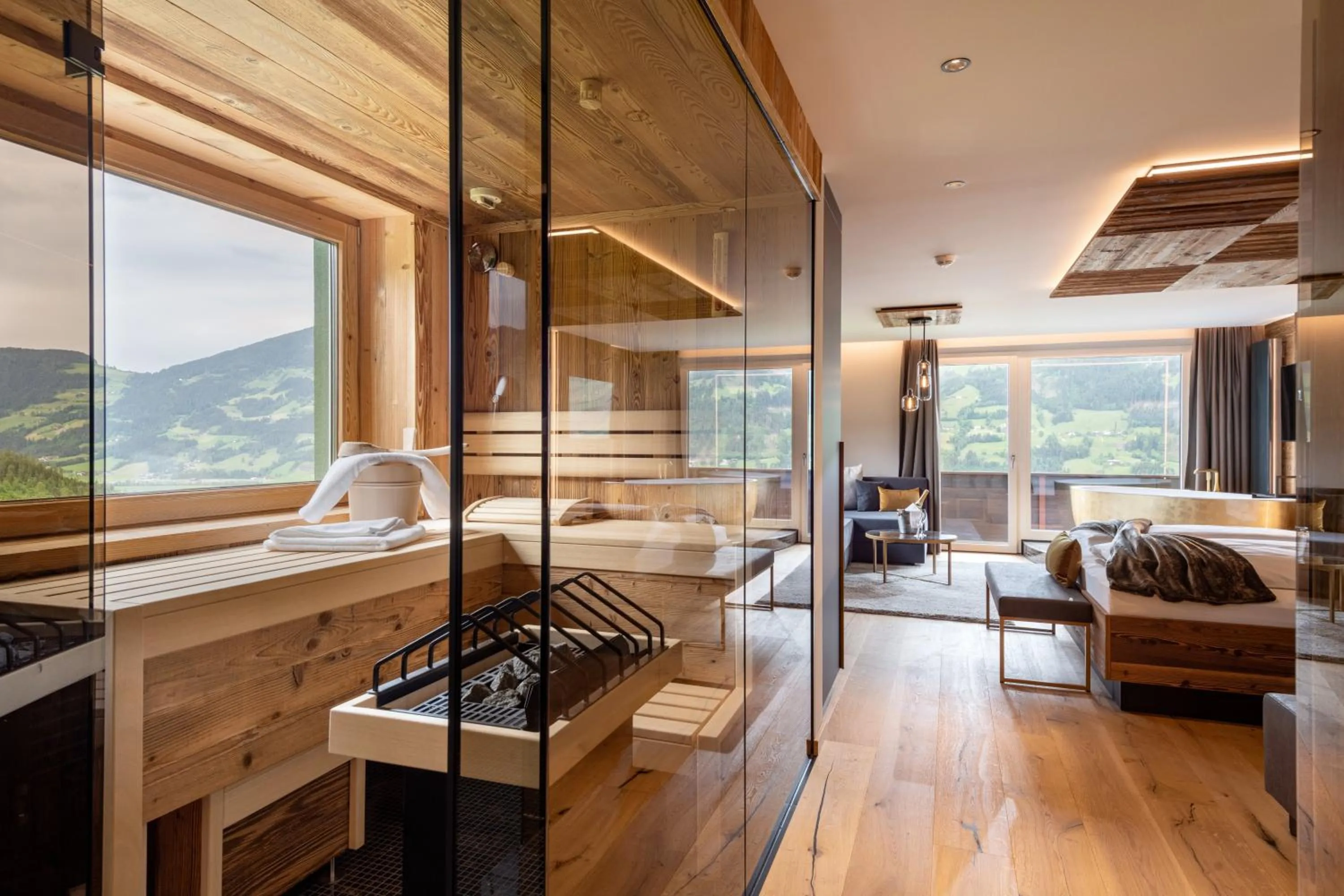 Sauna in Hotel Waldfriede - Der Logenplatz im Zillertal