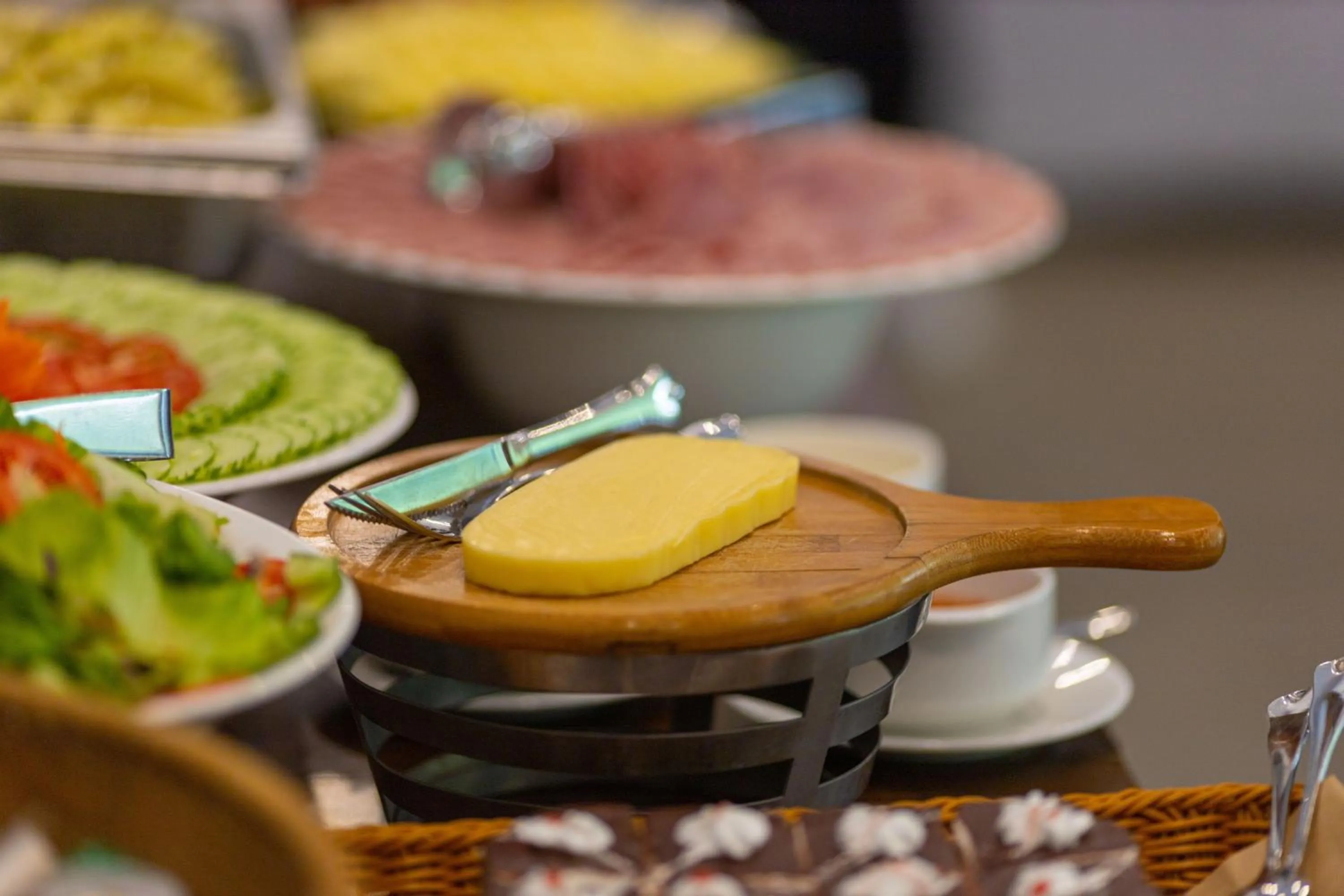 Buffet breakfast in Mai Chau Mountain View Resort