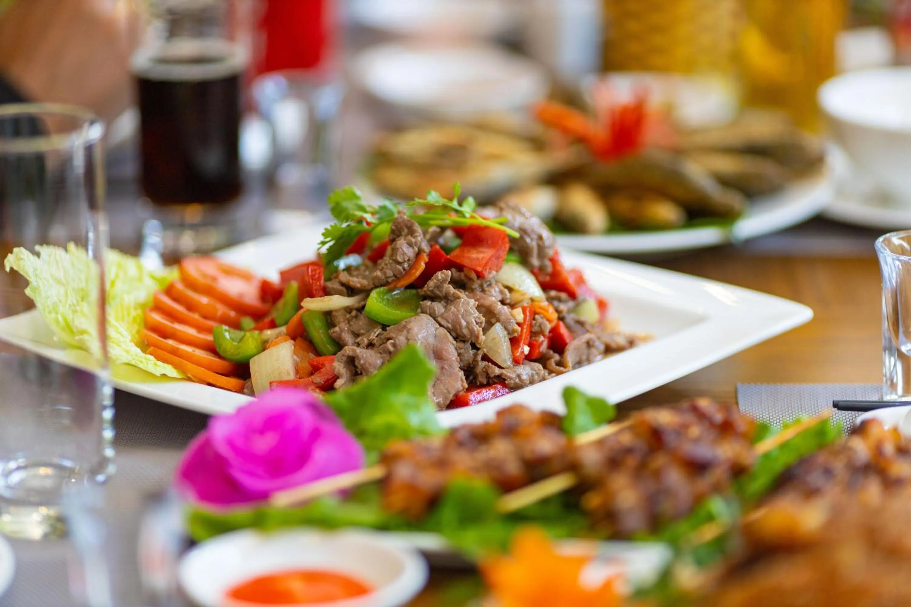 Food and drinks in Mai Chau Mountain View Resort