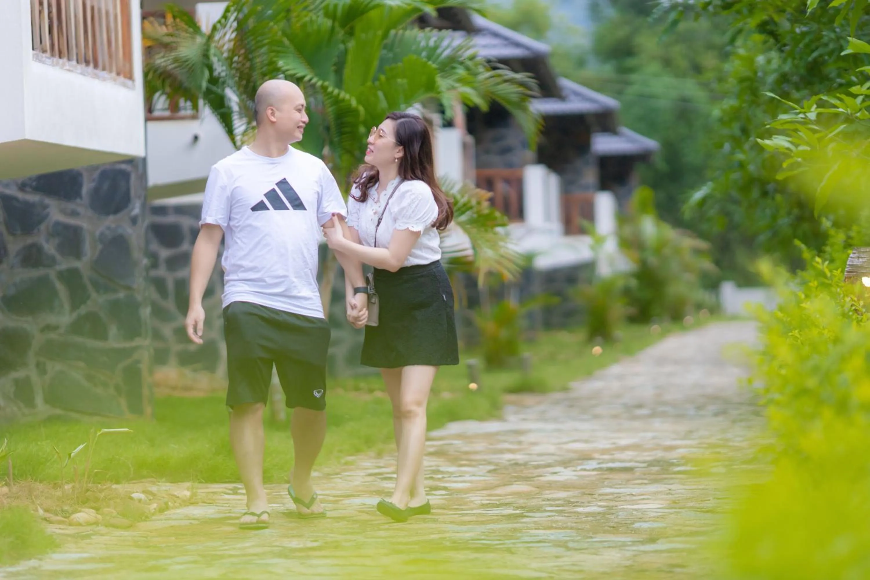 People in Mai Chau Mountain View Resort