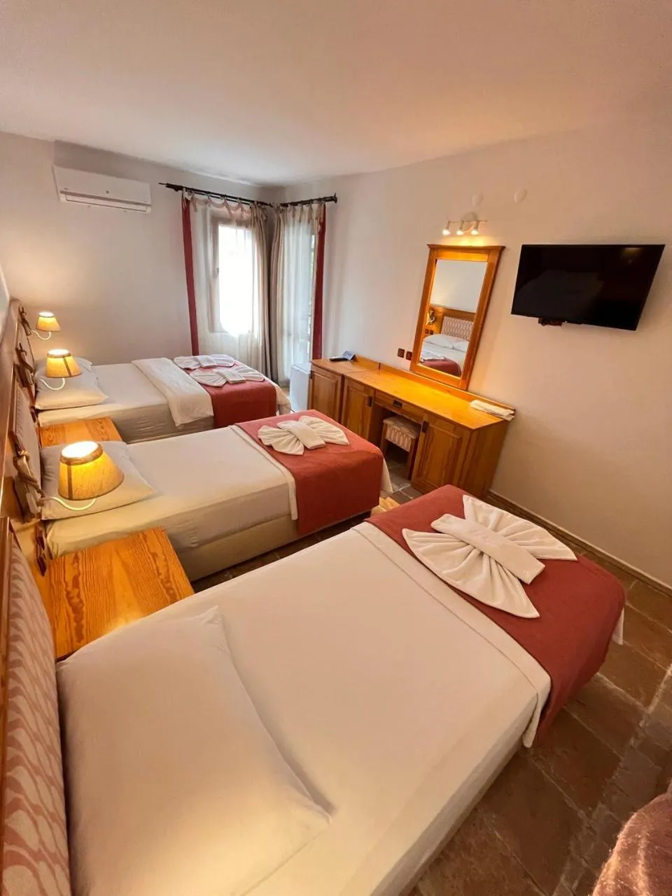 Bed in Yelken Hotel Akyaka