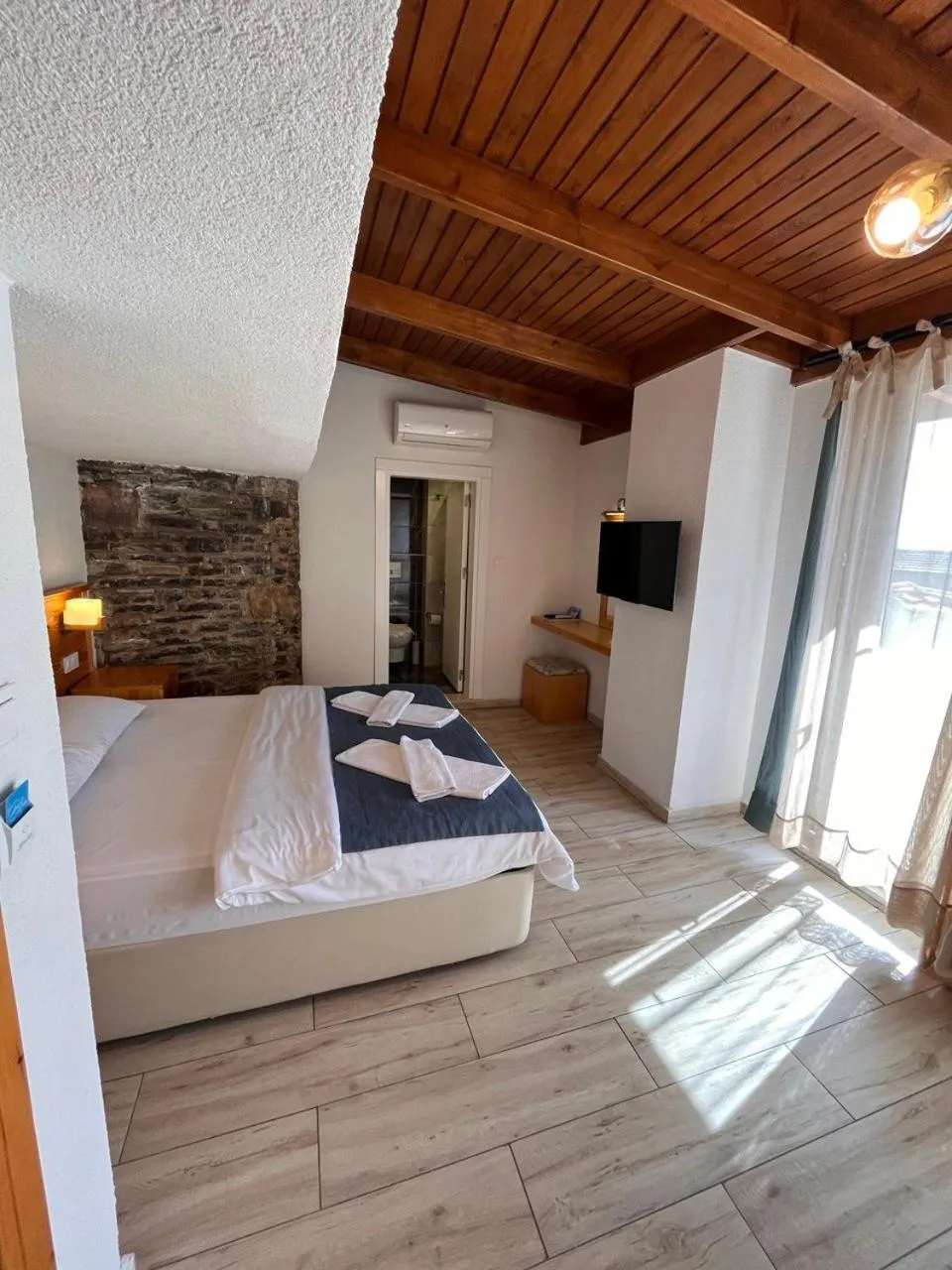 Bed in Yelken Hotel Akyaka