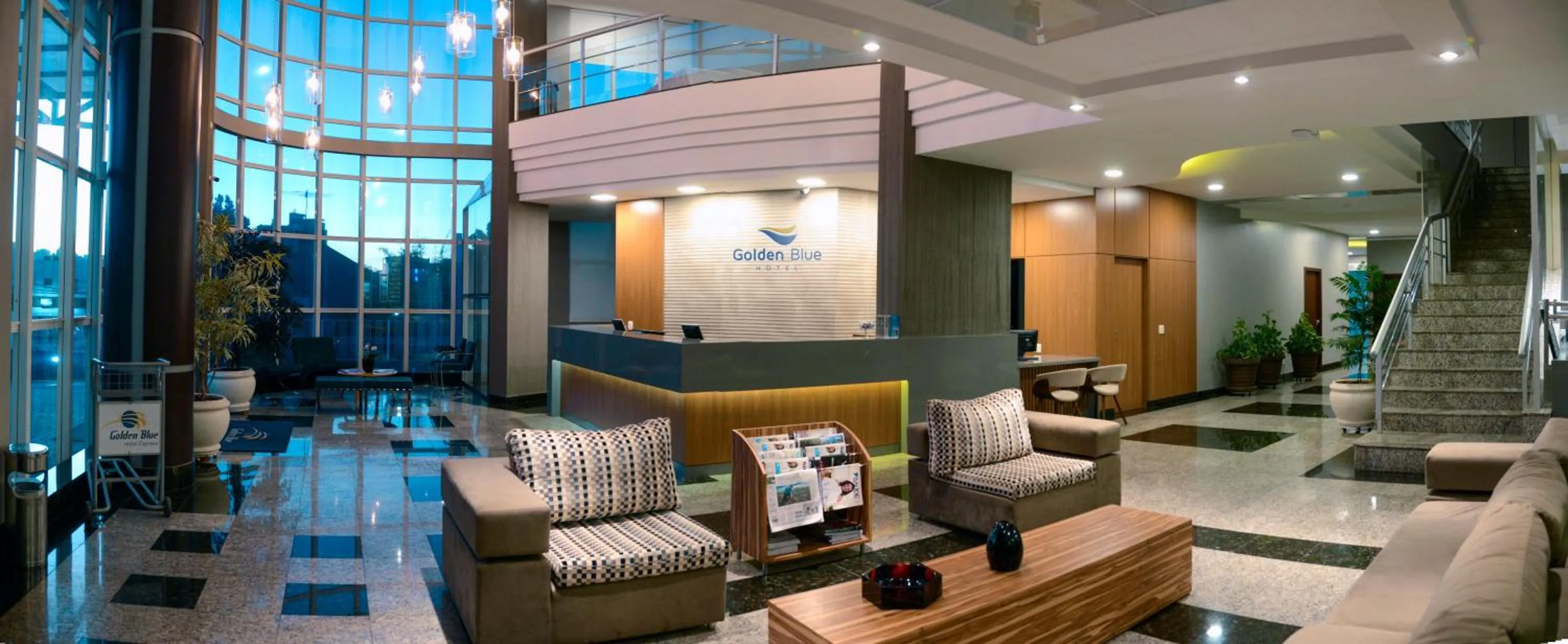 Lobby or reception in Golden Blue Hotel