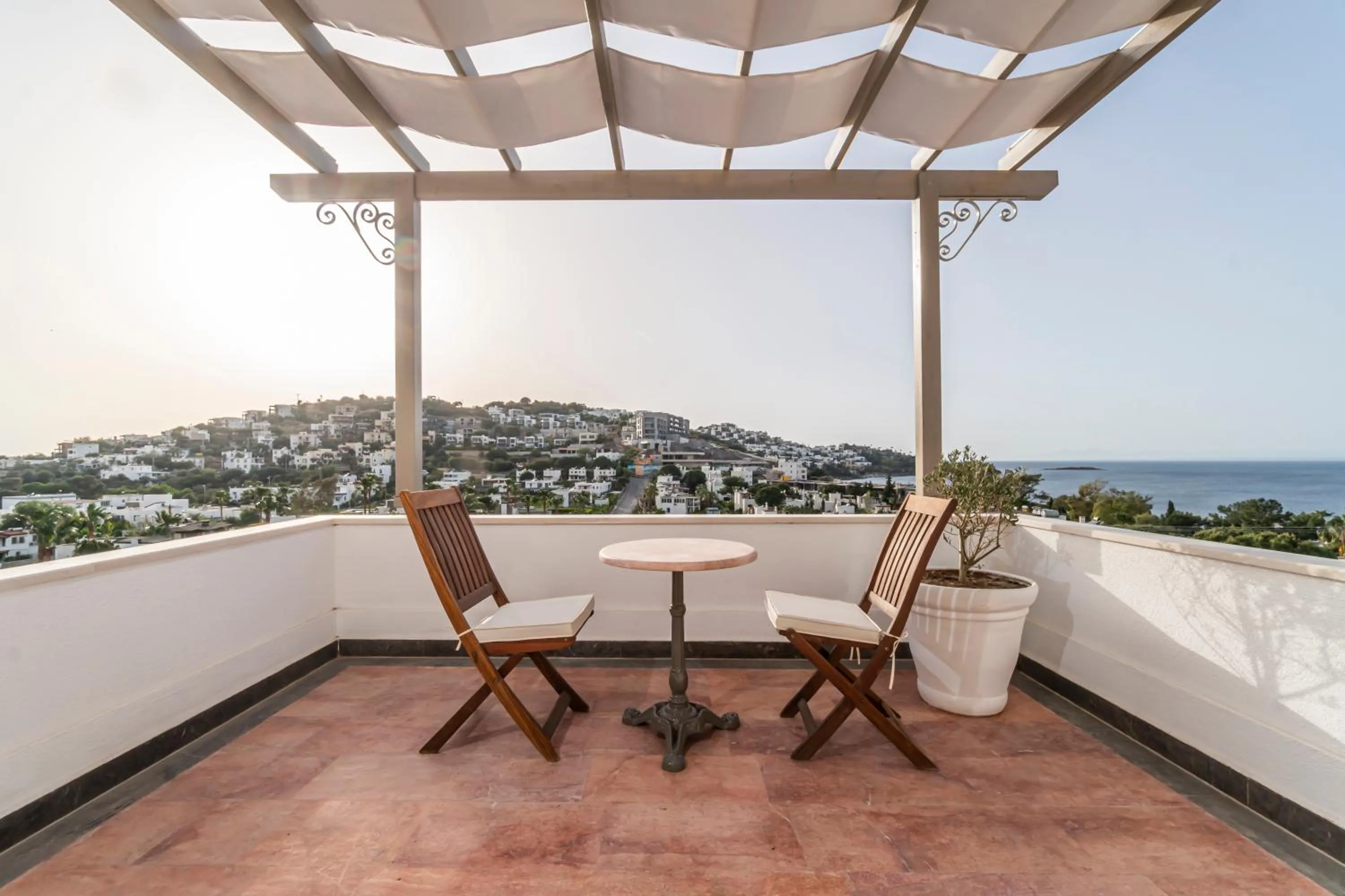 Balcony/Terrace in Elementa Boutique Hotel - Adults Only