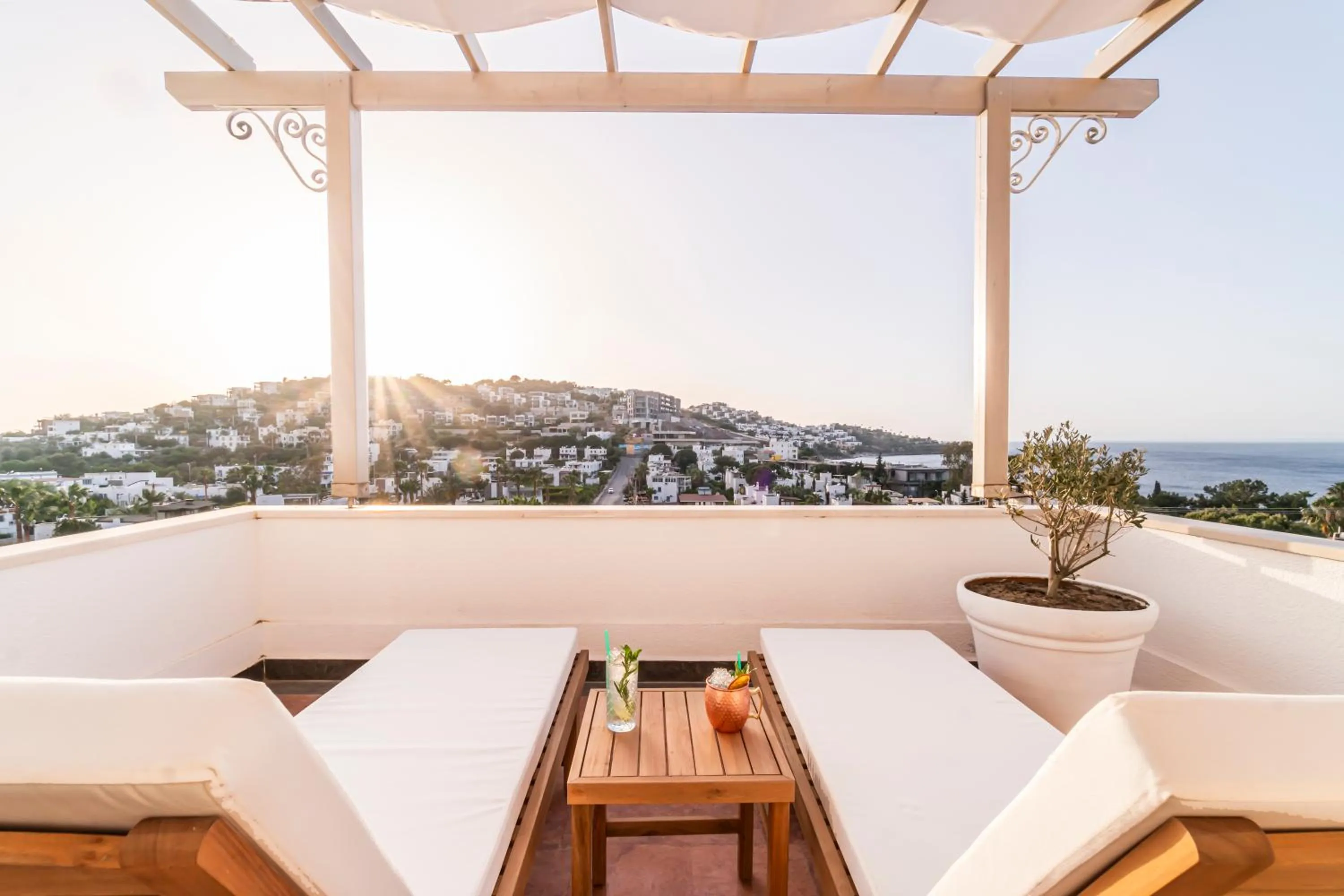 Balcony/Terrace in Elementa Boutique Hotel - Adults Only