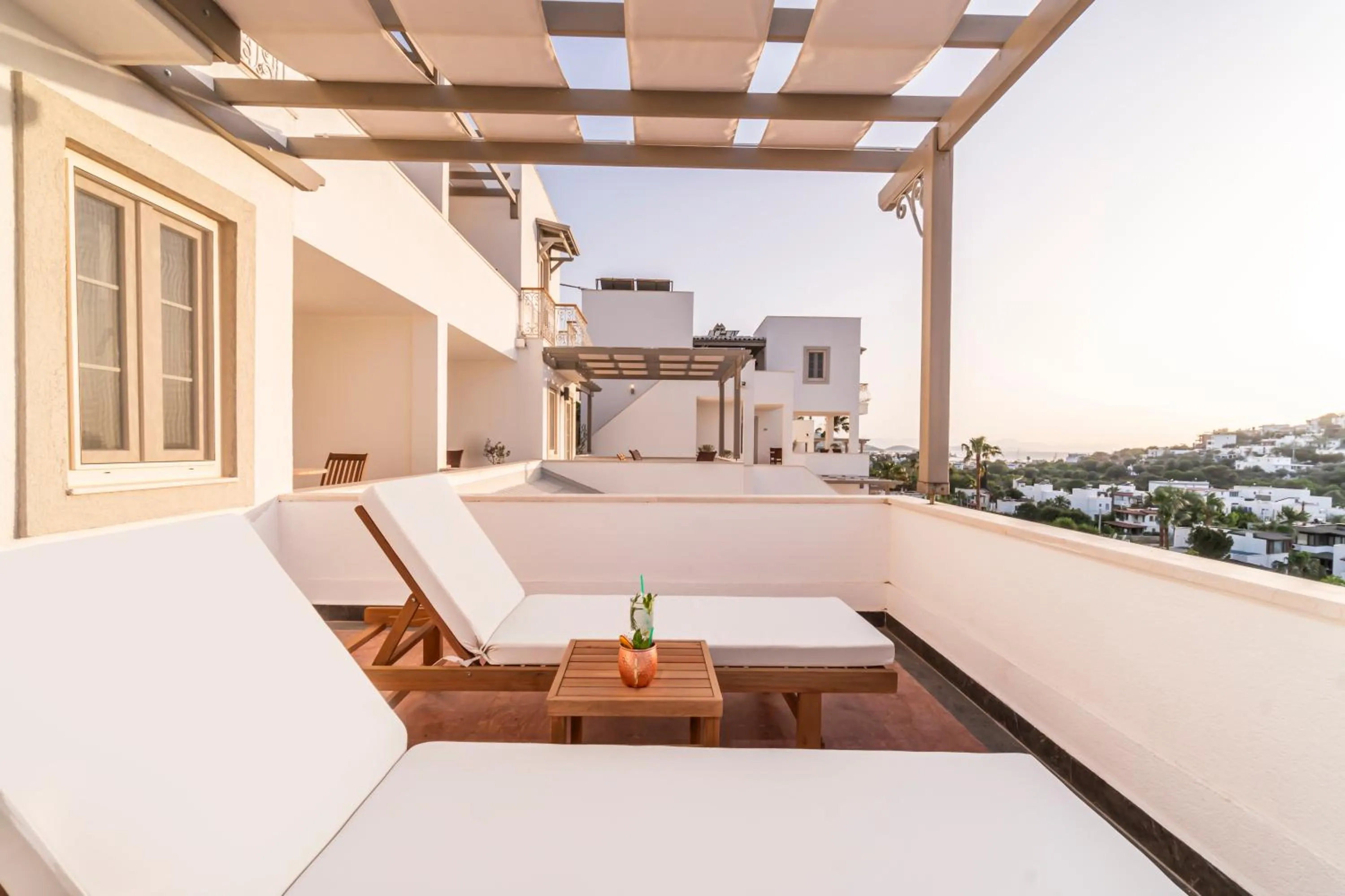Balcony/Terrace in Elementa Boutique Hotel - Adults Only