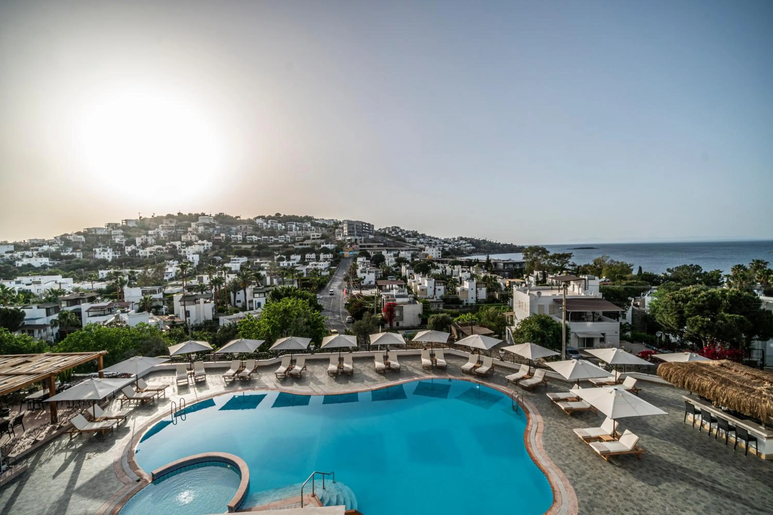 Pool view in Elementa Boutique Hotel - Adults Only