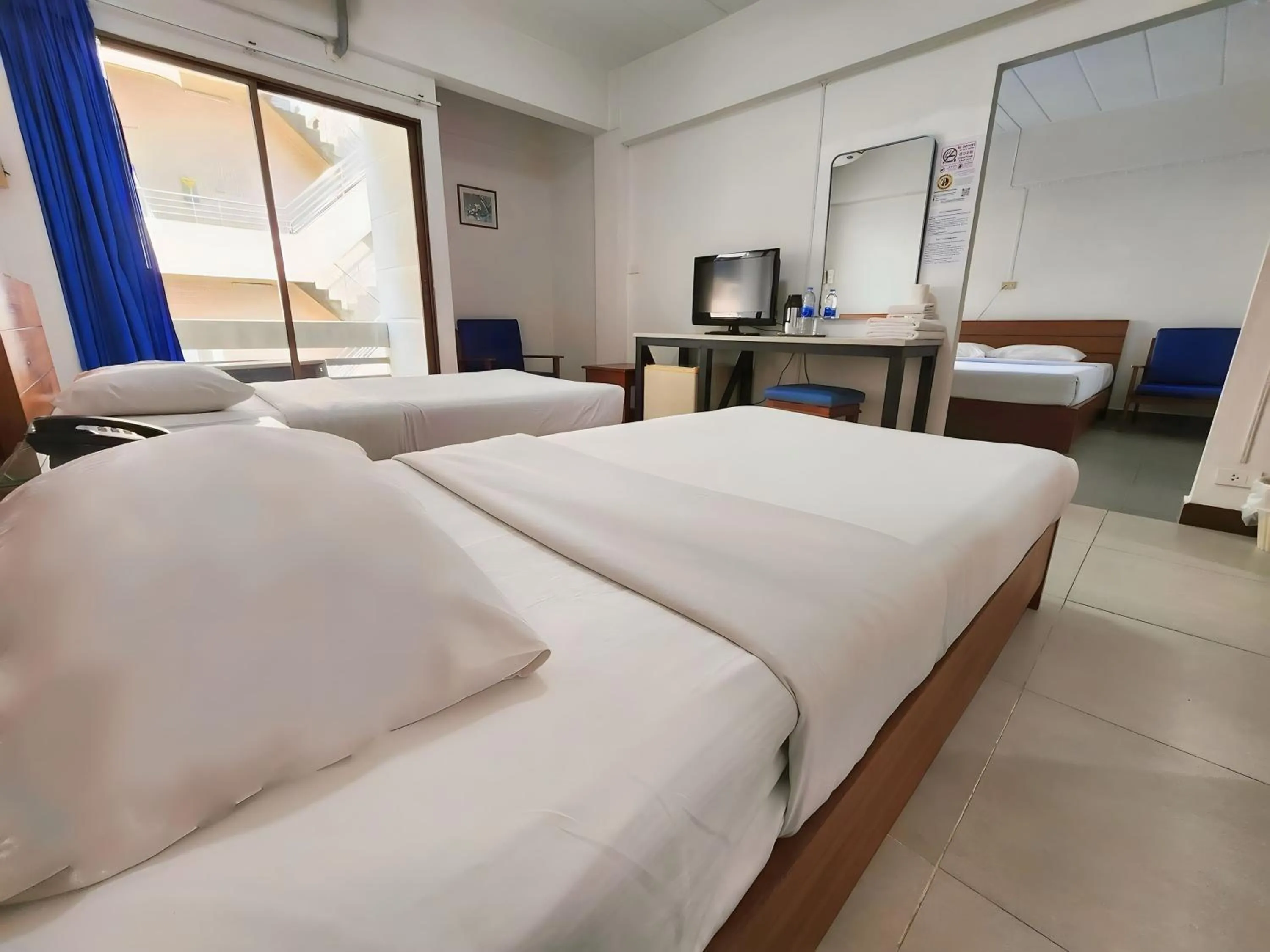 Bed in Siam Palace Hotel