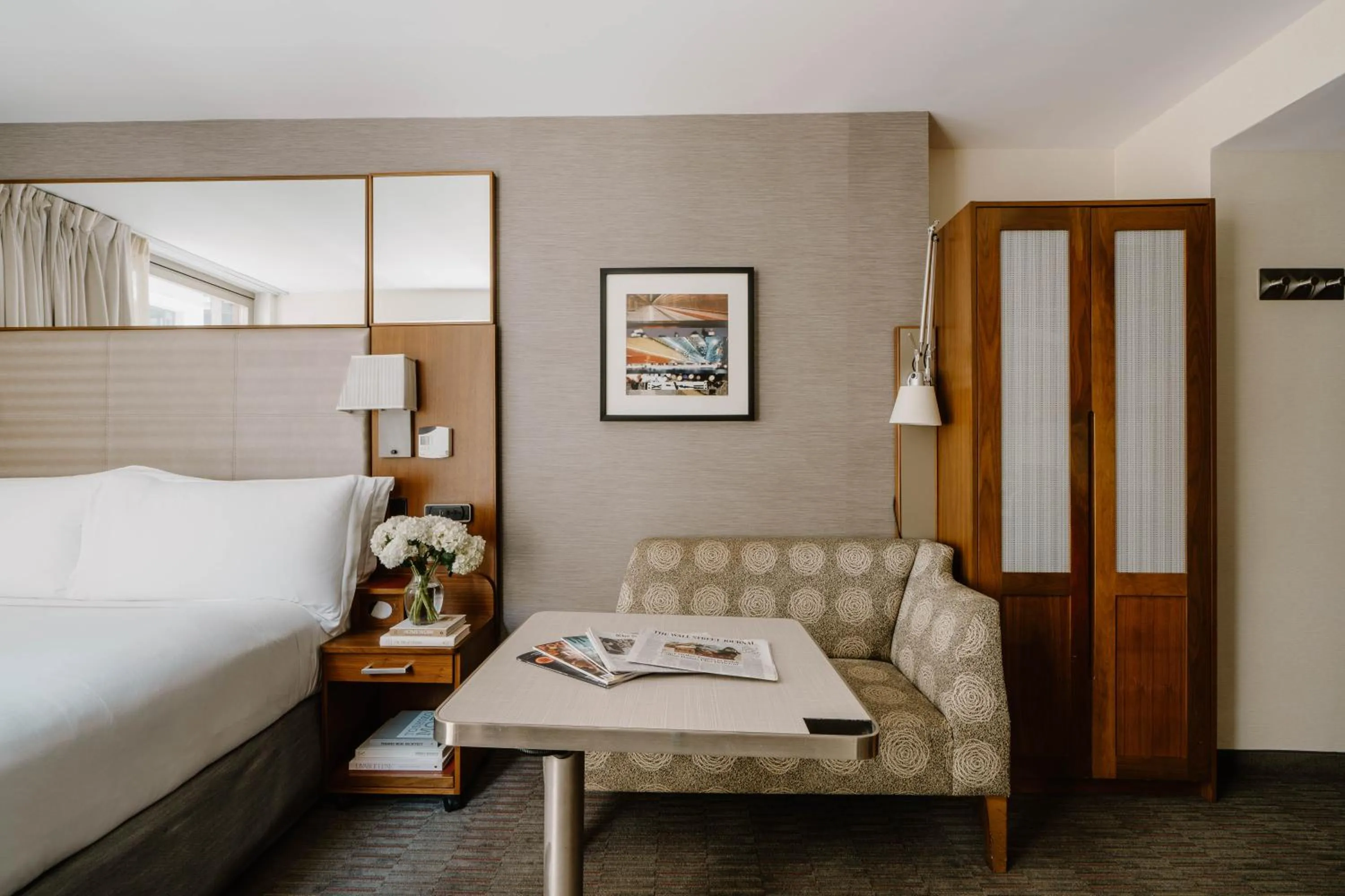 Bed in Club Quarters Hotel Grand Central, New York