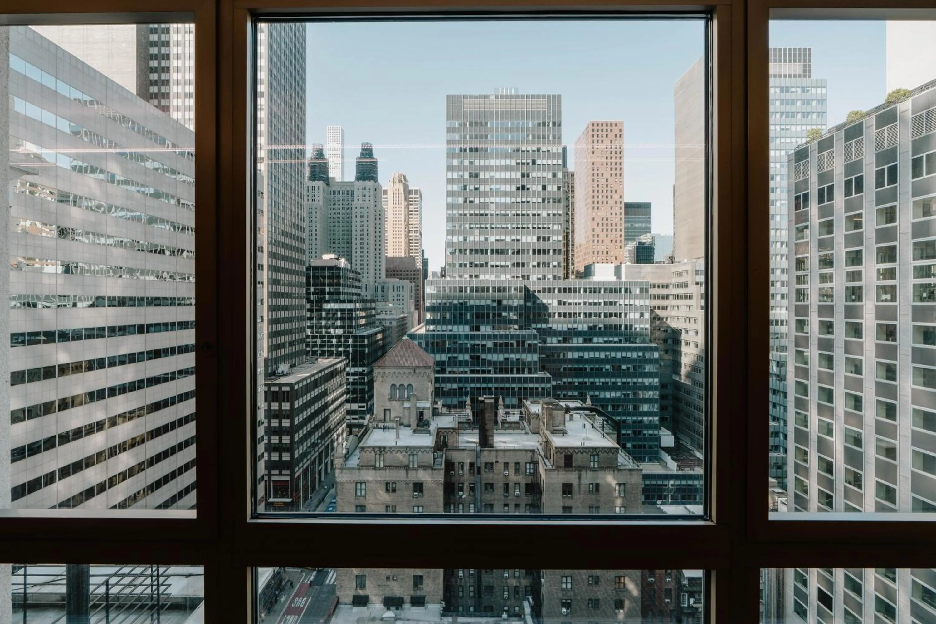 City view in Club Quarters Hotel Grand Central, New York
