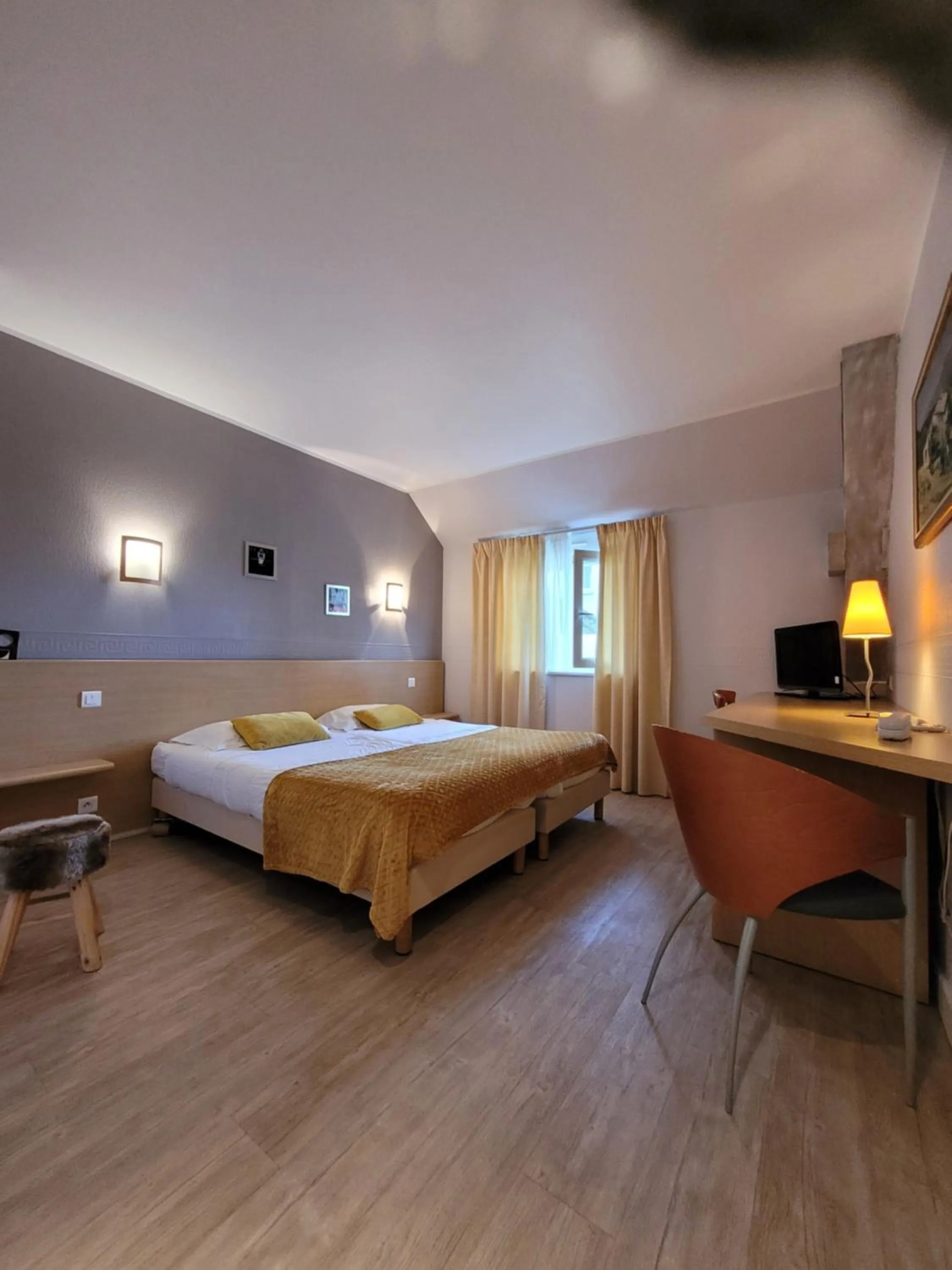 Bed in Hotel Fouillade