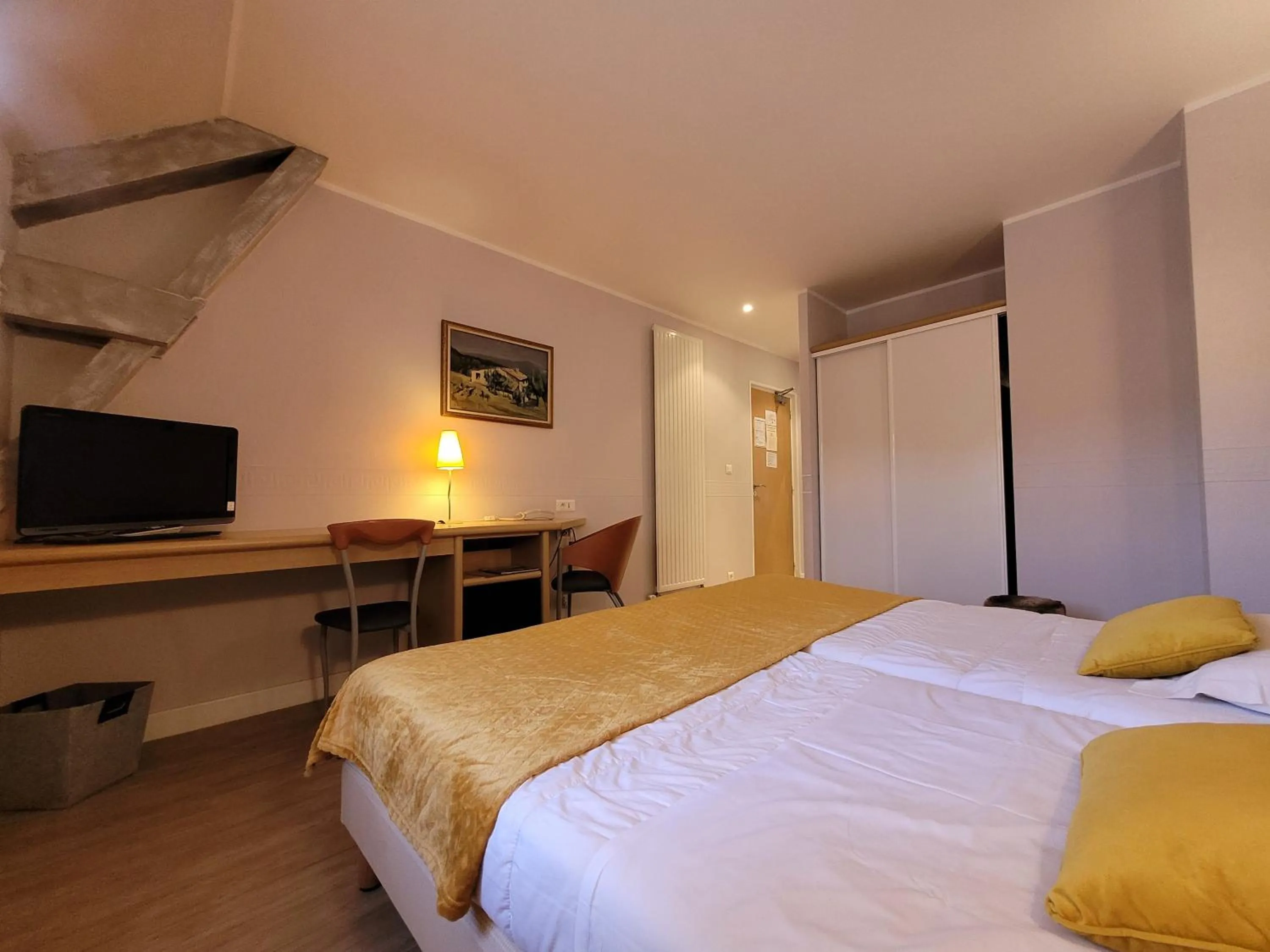 Bed in Hotel Fouillade