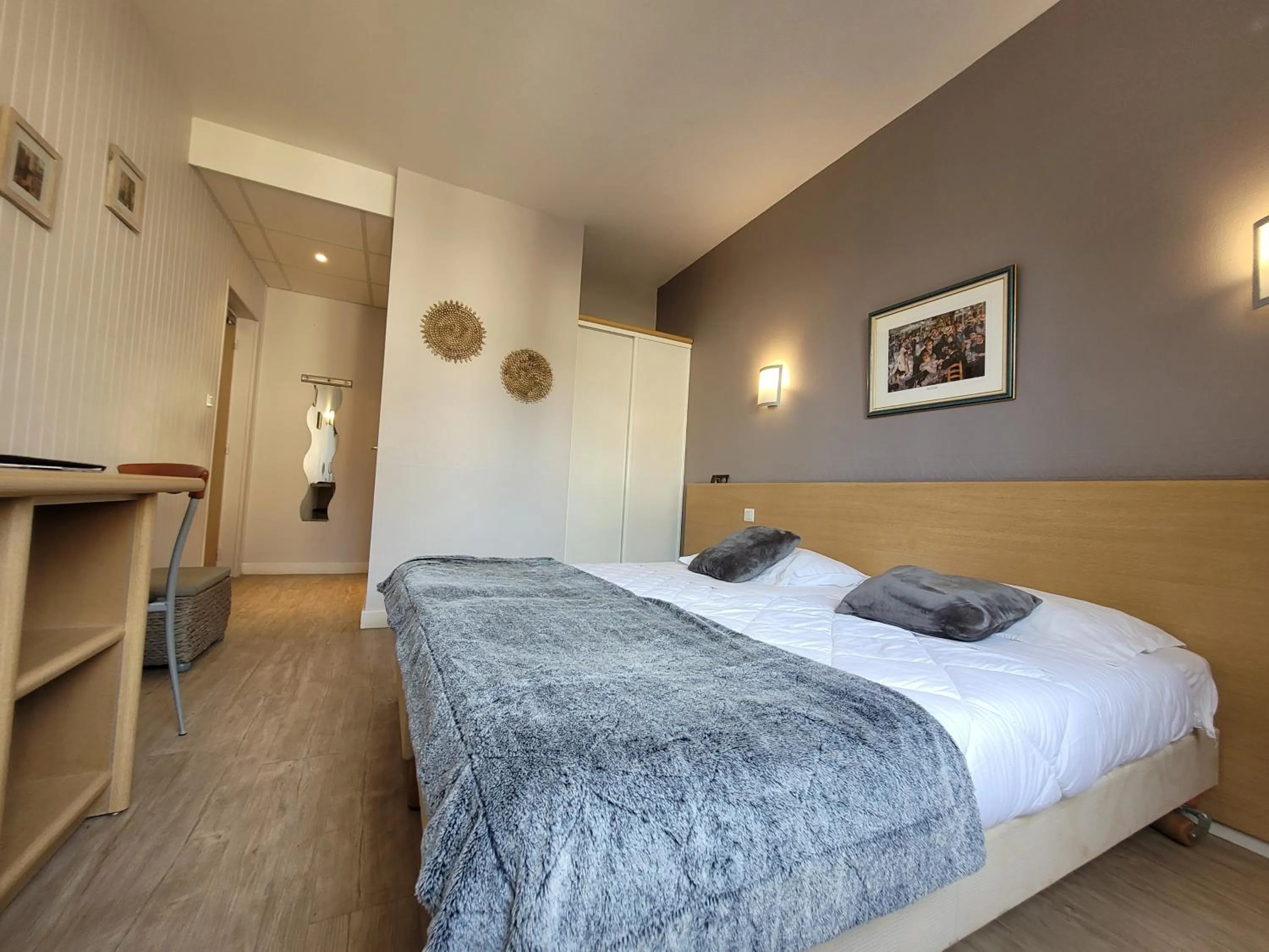 Bed in Hotel Fouillade