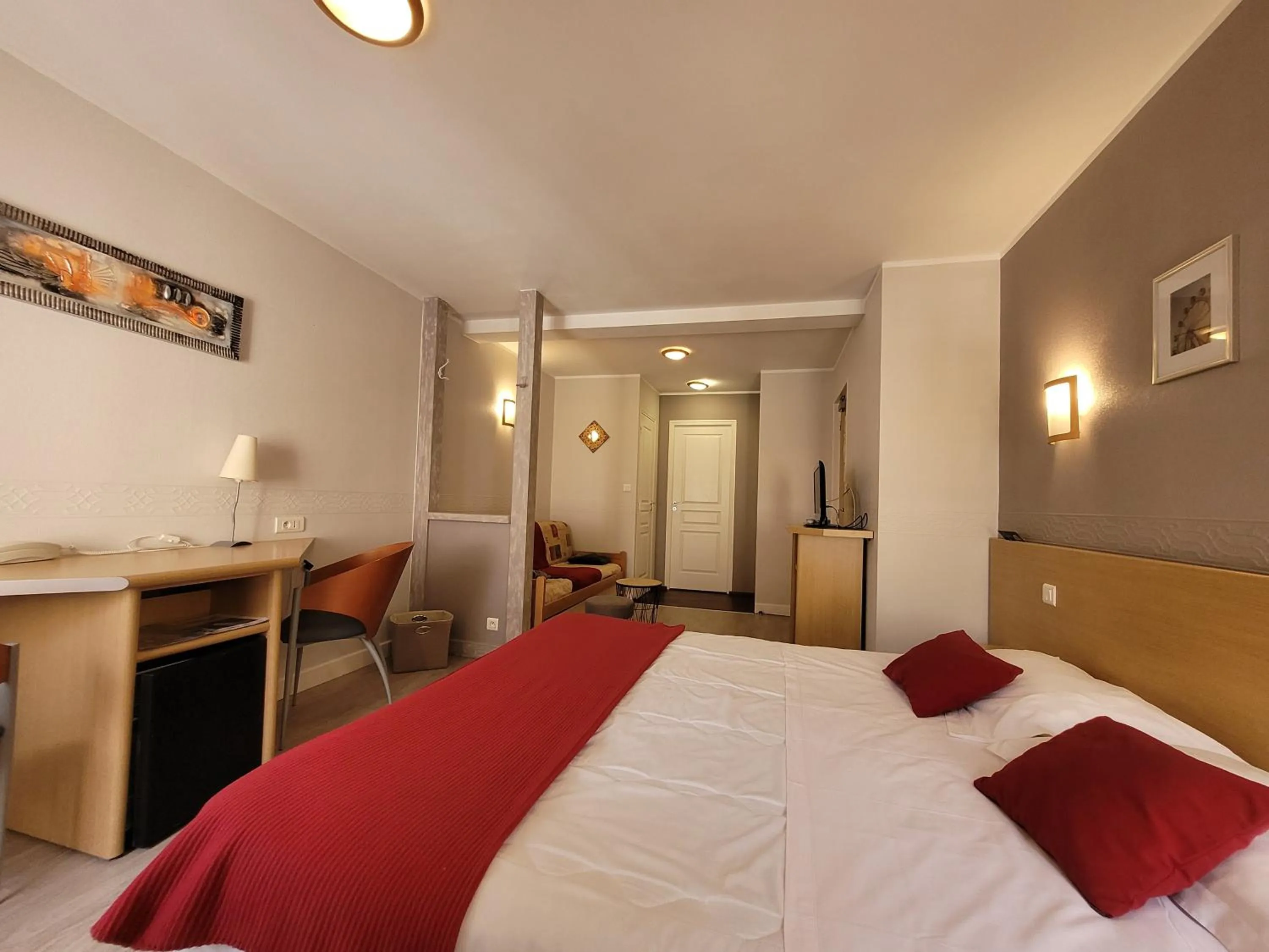 Bed in Hotel Fouillade