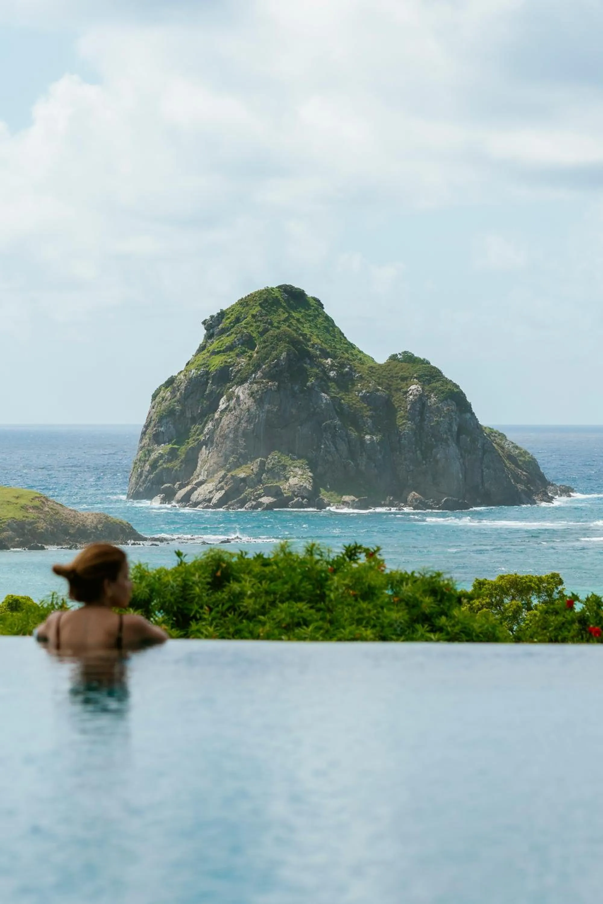 Pool view in Pousada Maravilha