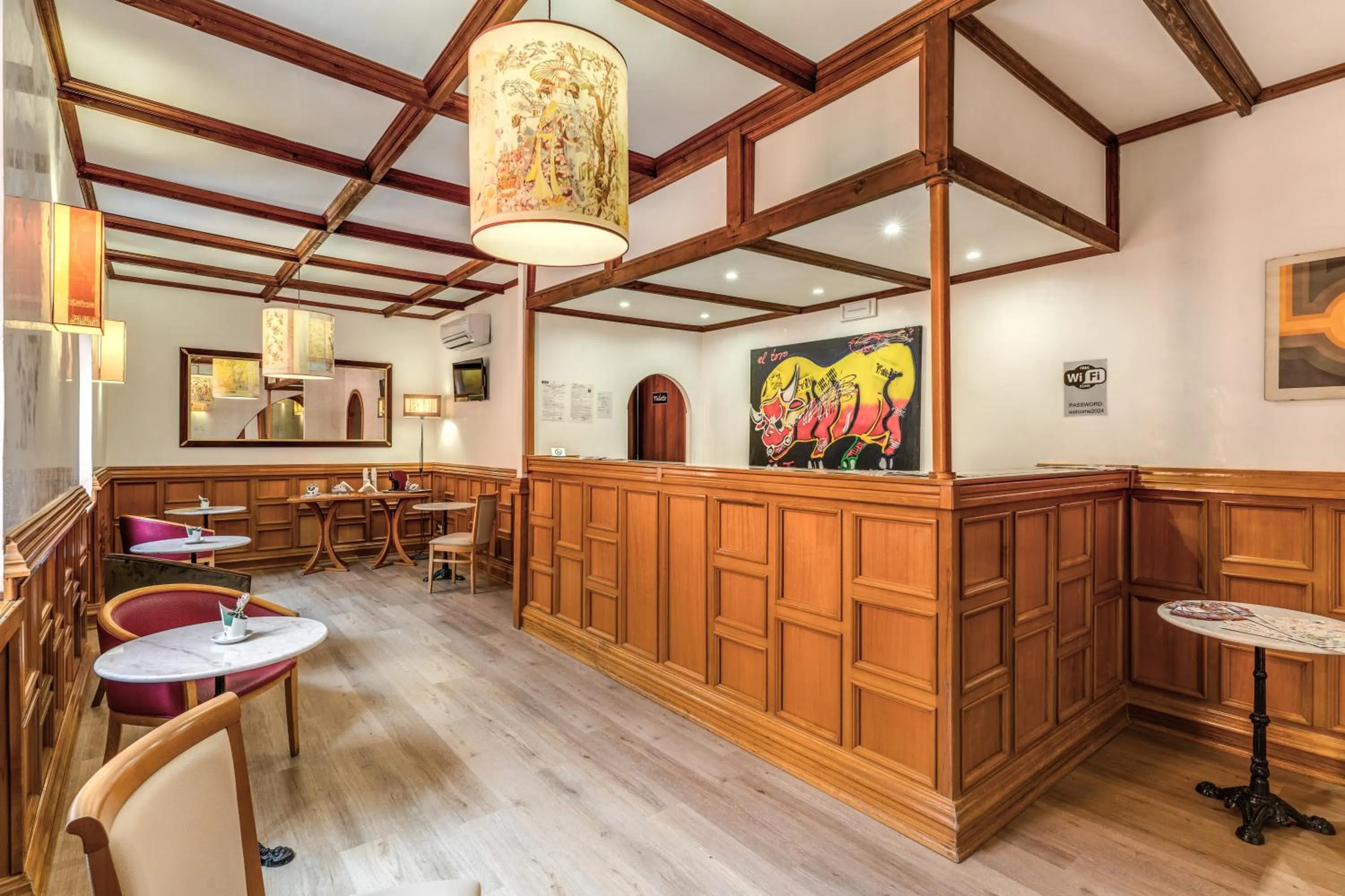 Lobby or reception in Hotel Santa Prassede