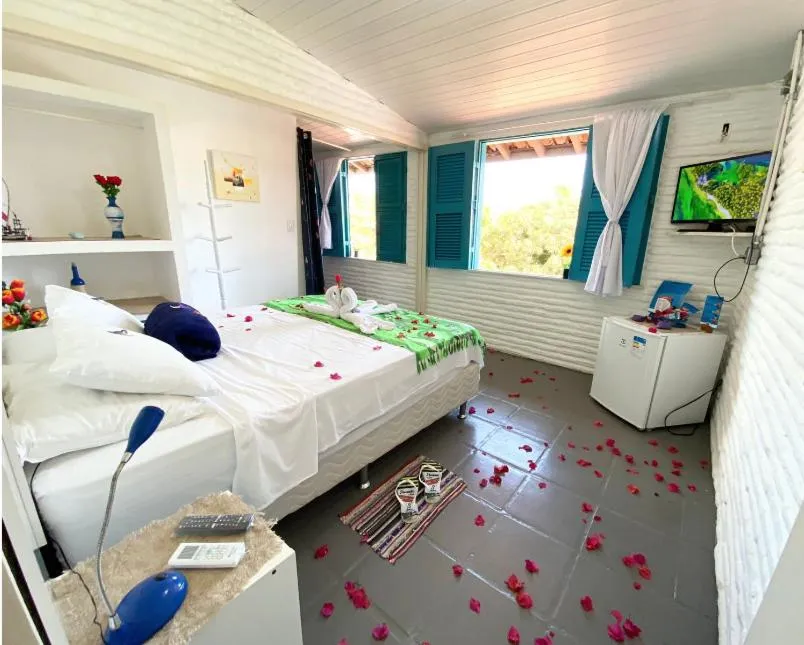 Bed in Pousada & Food 3 Abelhas